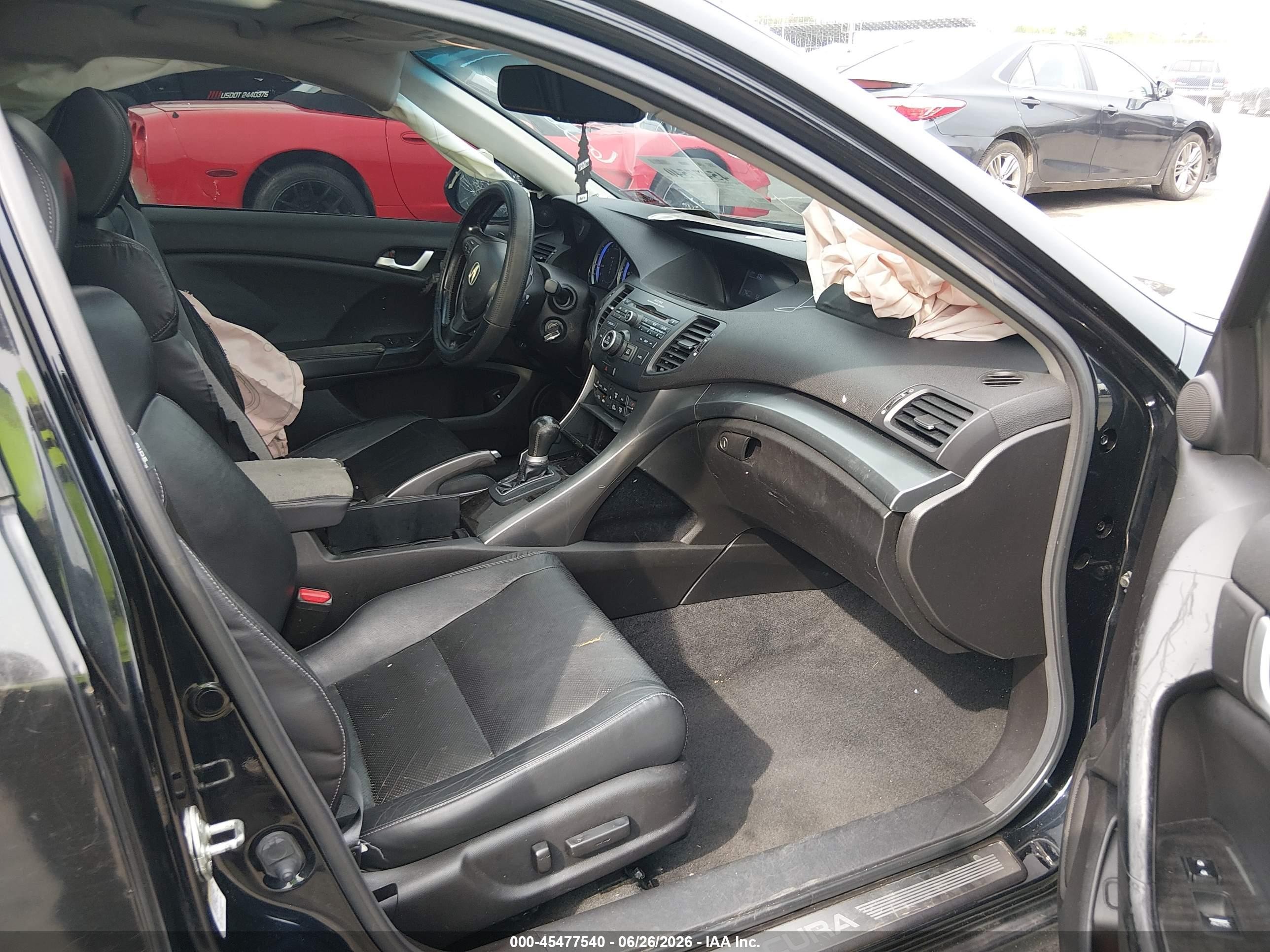 2011 Acura Tsx 2.4 Черный vin: JH4CU2F6XBC015436