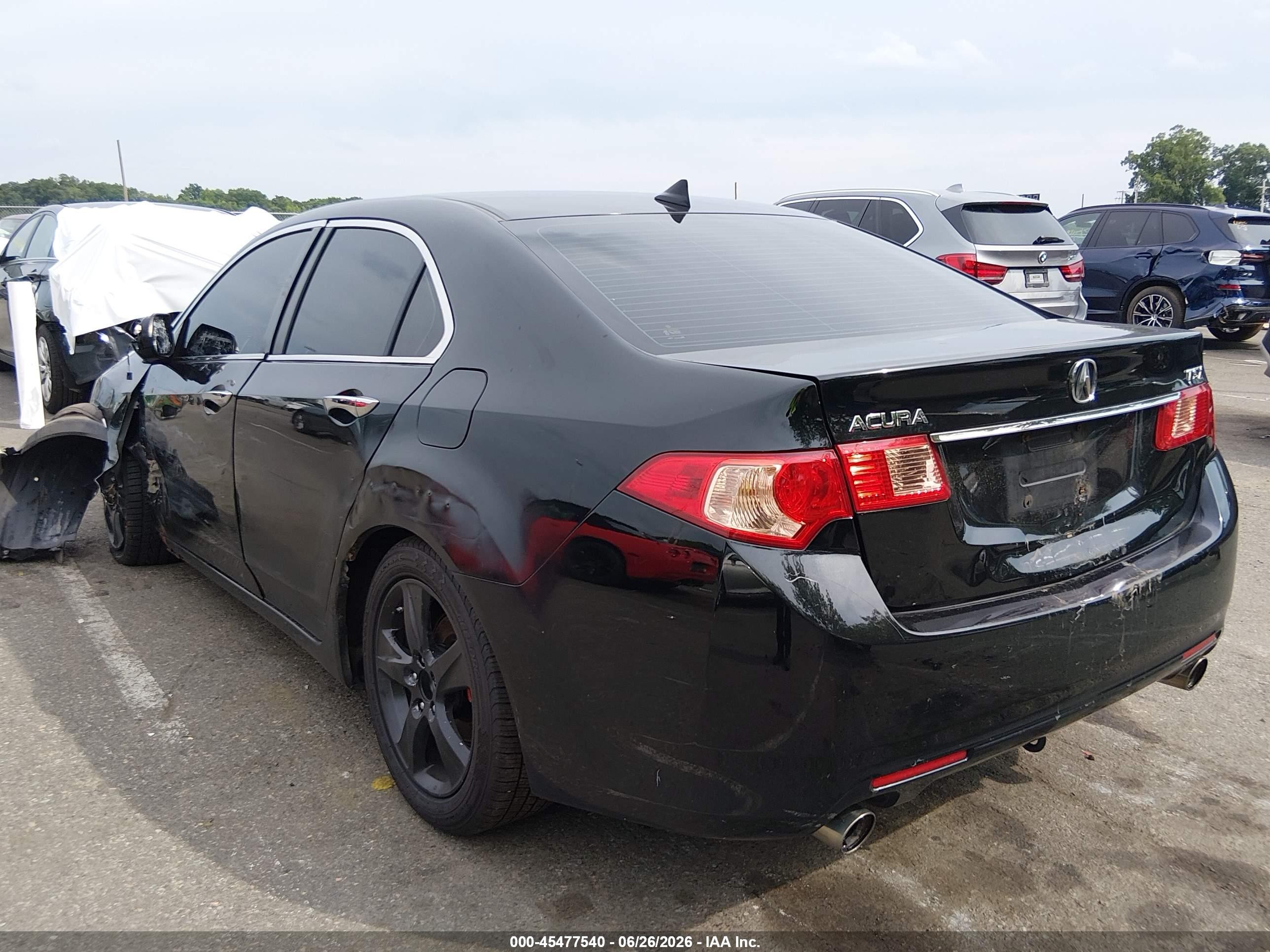 2011 Acura Tsx 2.4 Черный vin: JH4CU2F6XBC015436