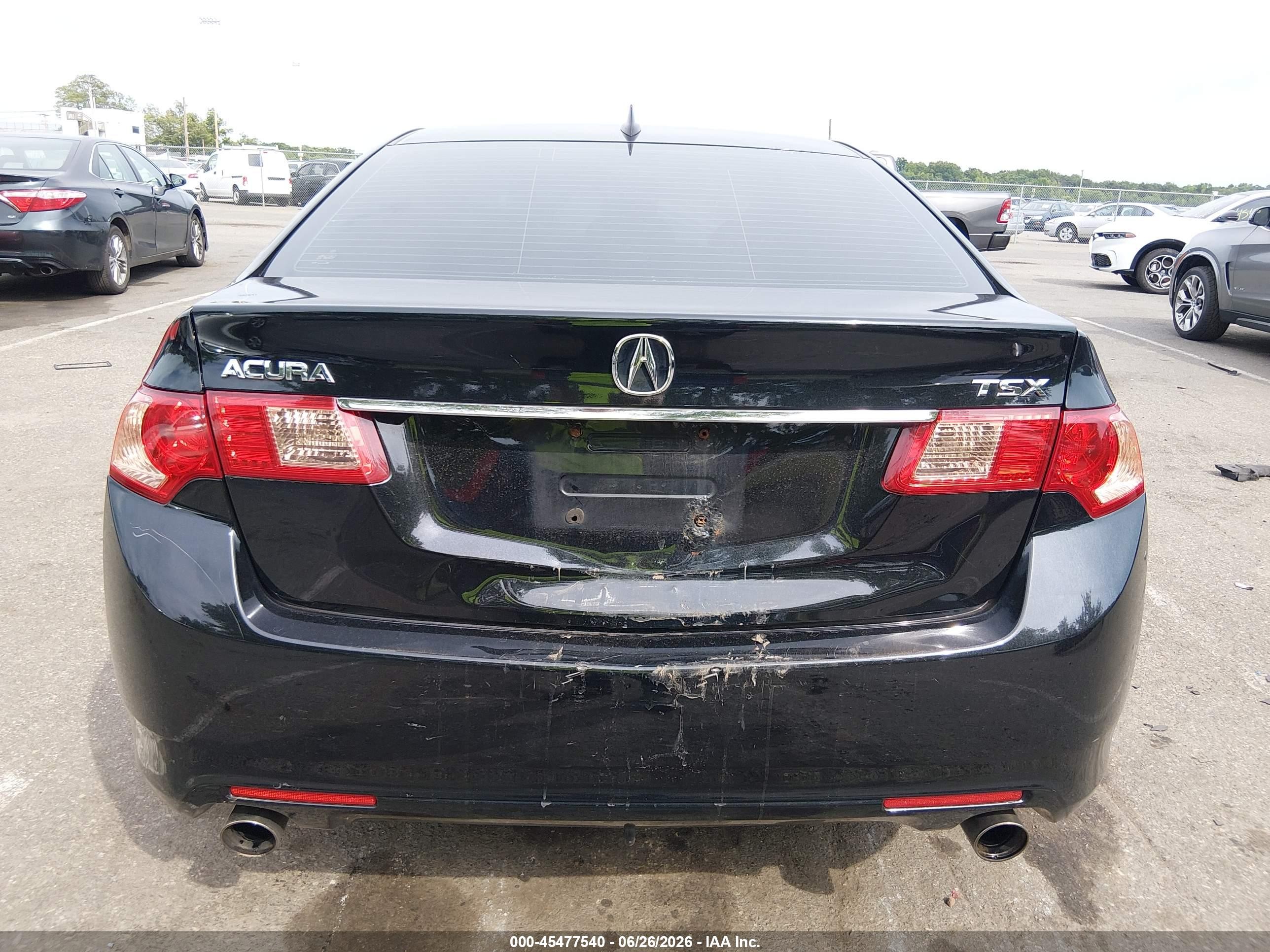 2011 Acura Tsx 2.4 Черный vin: JH4CU2F6XBC015436