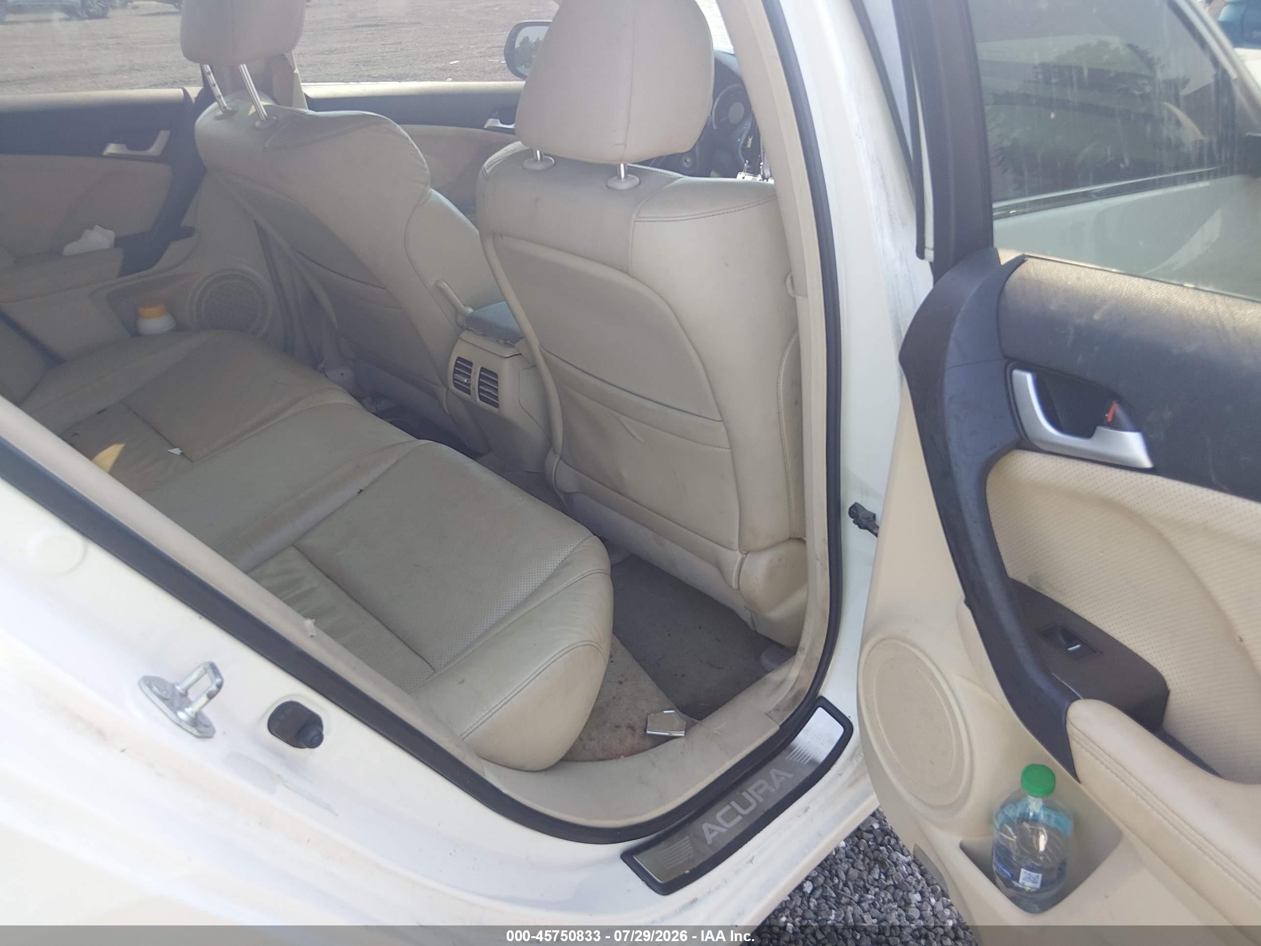 2011 Acura Tsx 2.4 White vin: JH4CU2F6XBC016649