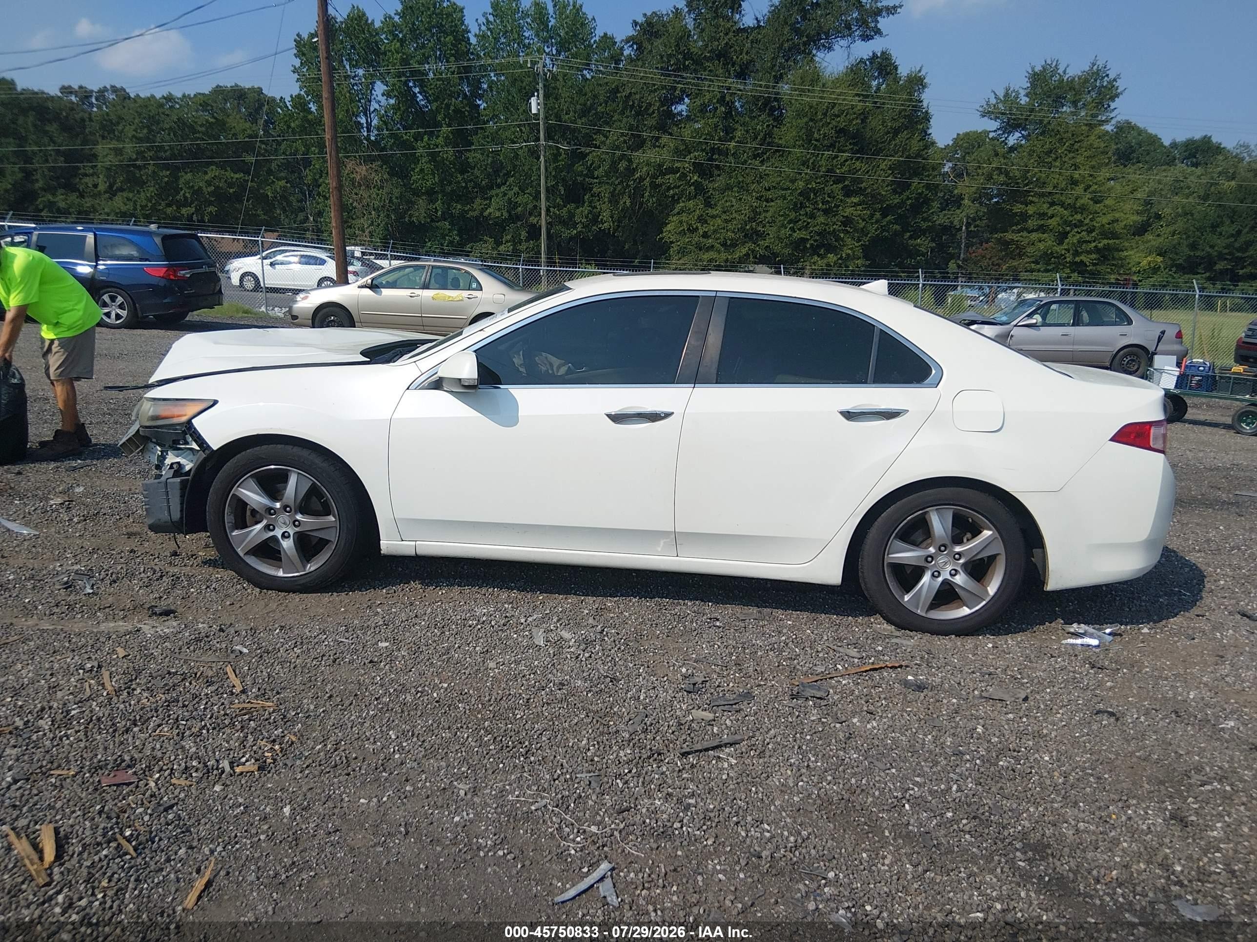 2011 Acura Tsx 2.4 White vin: JH4CU2F6XBC016649