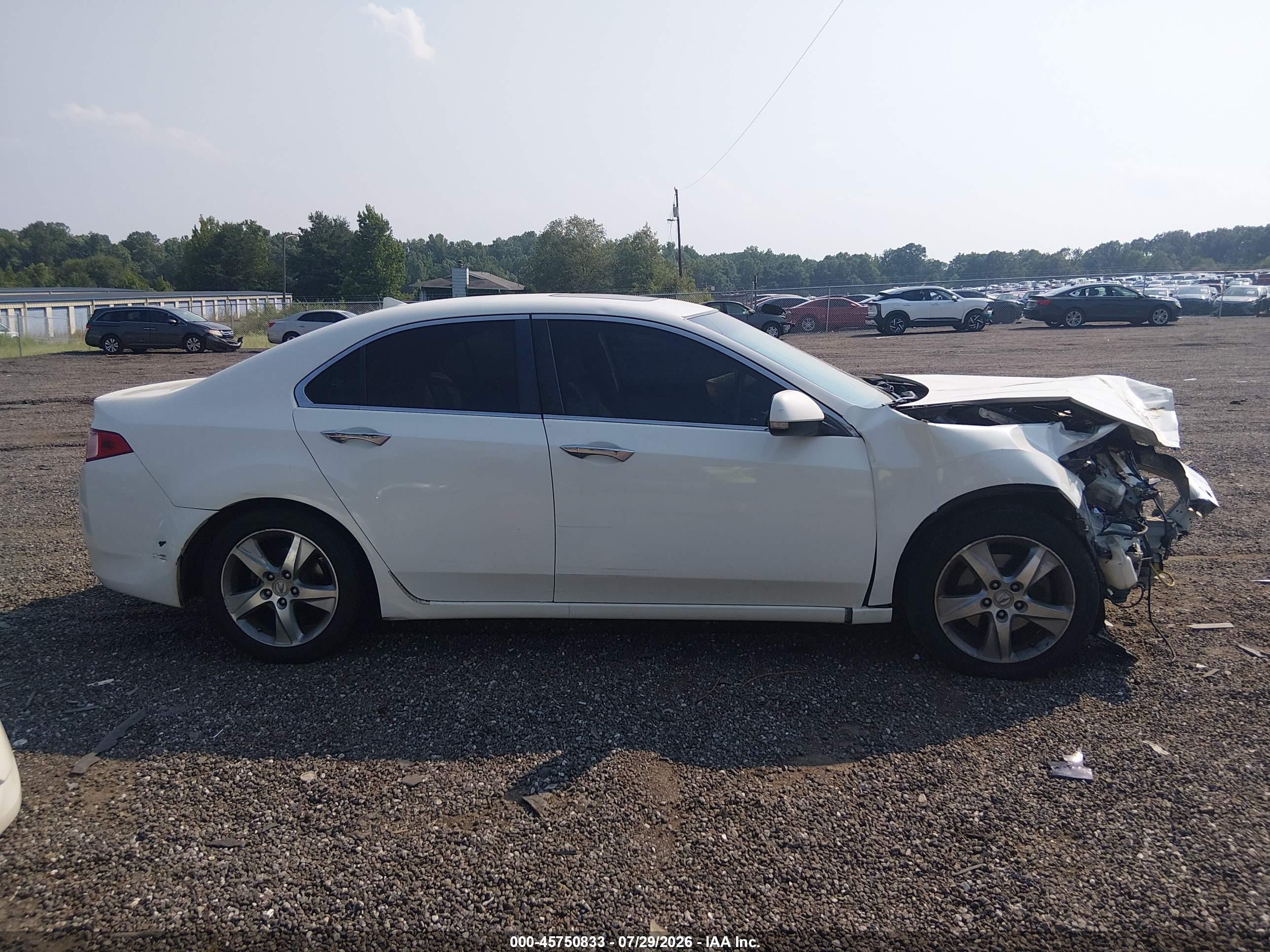 2011 Acura Tsx 2.4 White vin: JH4CU2F6XBC016649