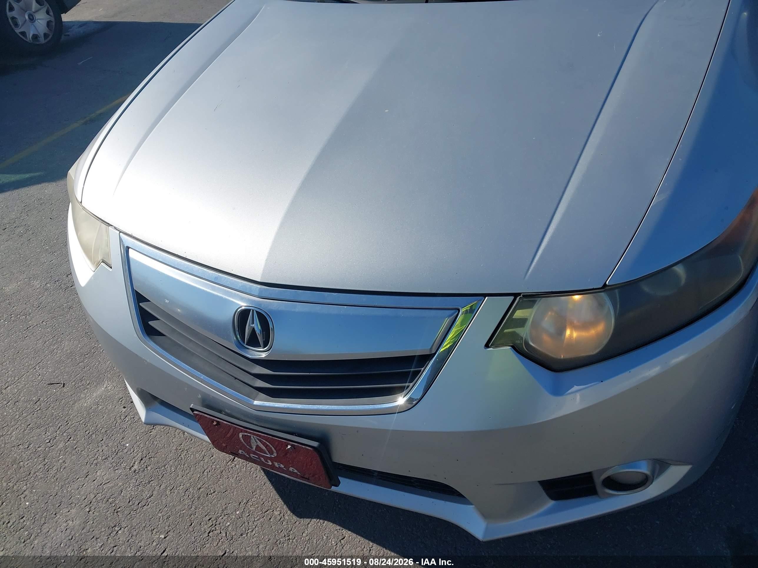 2012 Acura Tsx 2.4 Silver vin: JH4CU2F6XCC020346