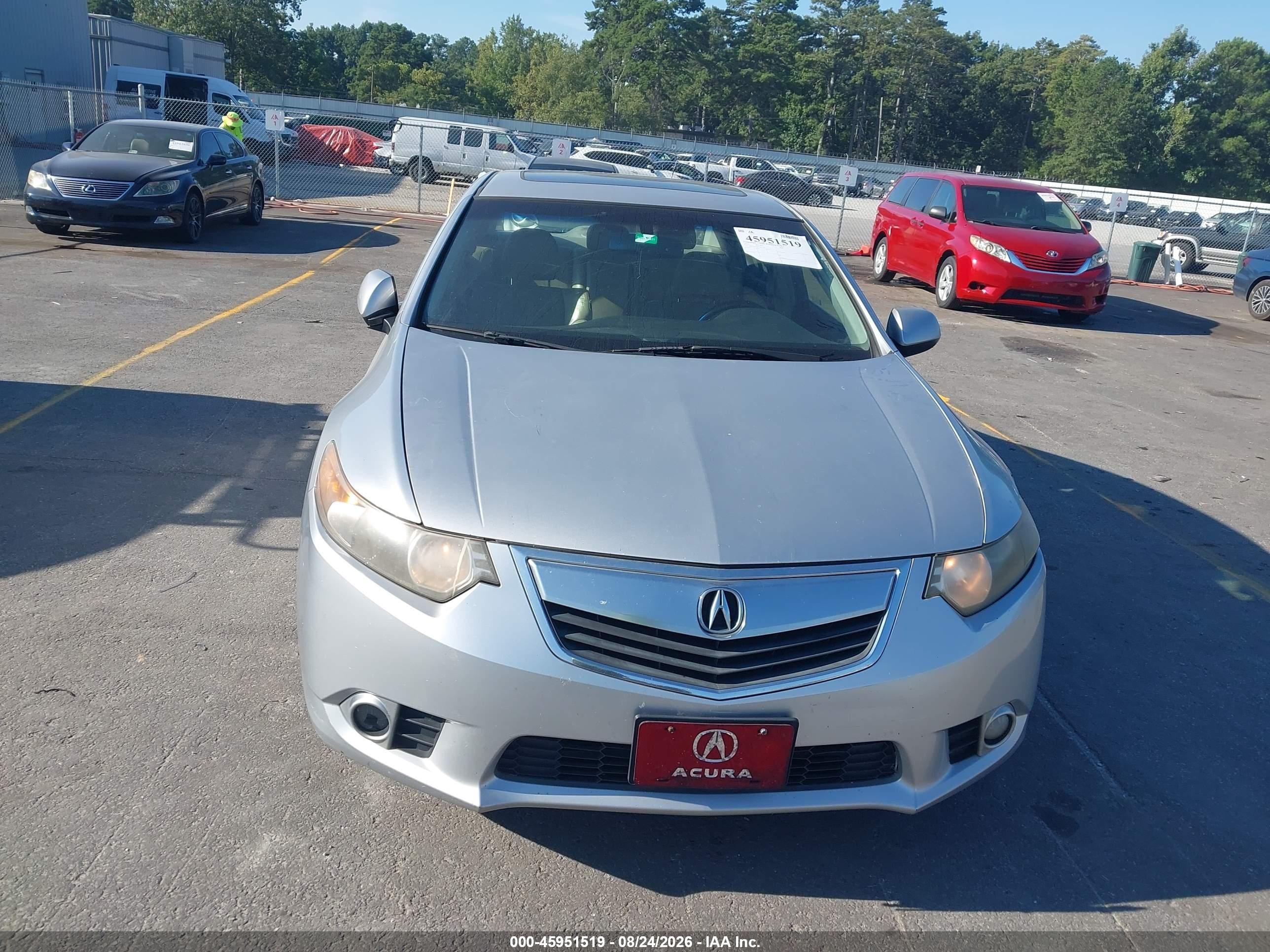 2012 Acura Tsx 2.4 Silver vin: JH4CU2F6XCC020346