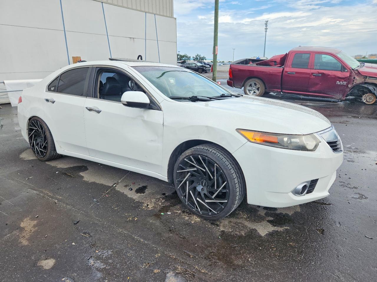2012 Acura Tsx Tech White vin: JH4CU2F6XCC030410