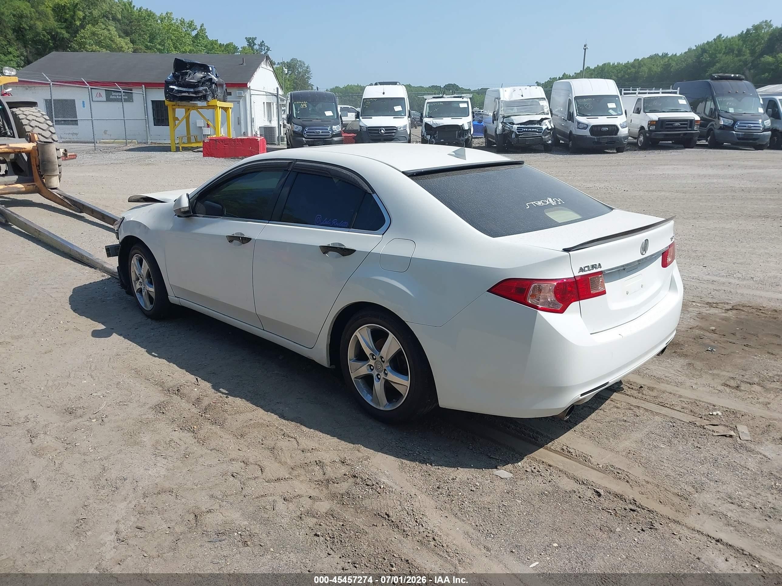 2014 Acura Tsx 2.4 White vin: JH4CU2F6XEC004053