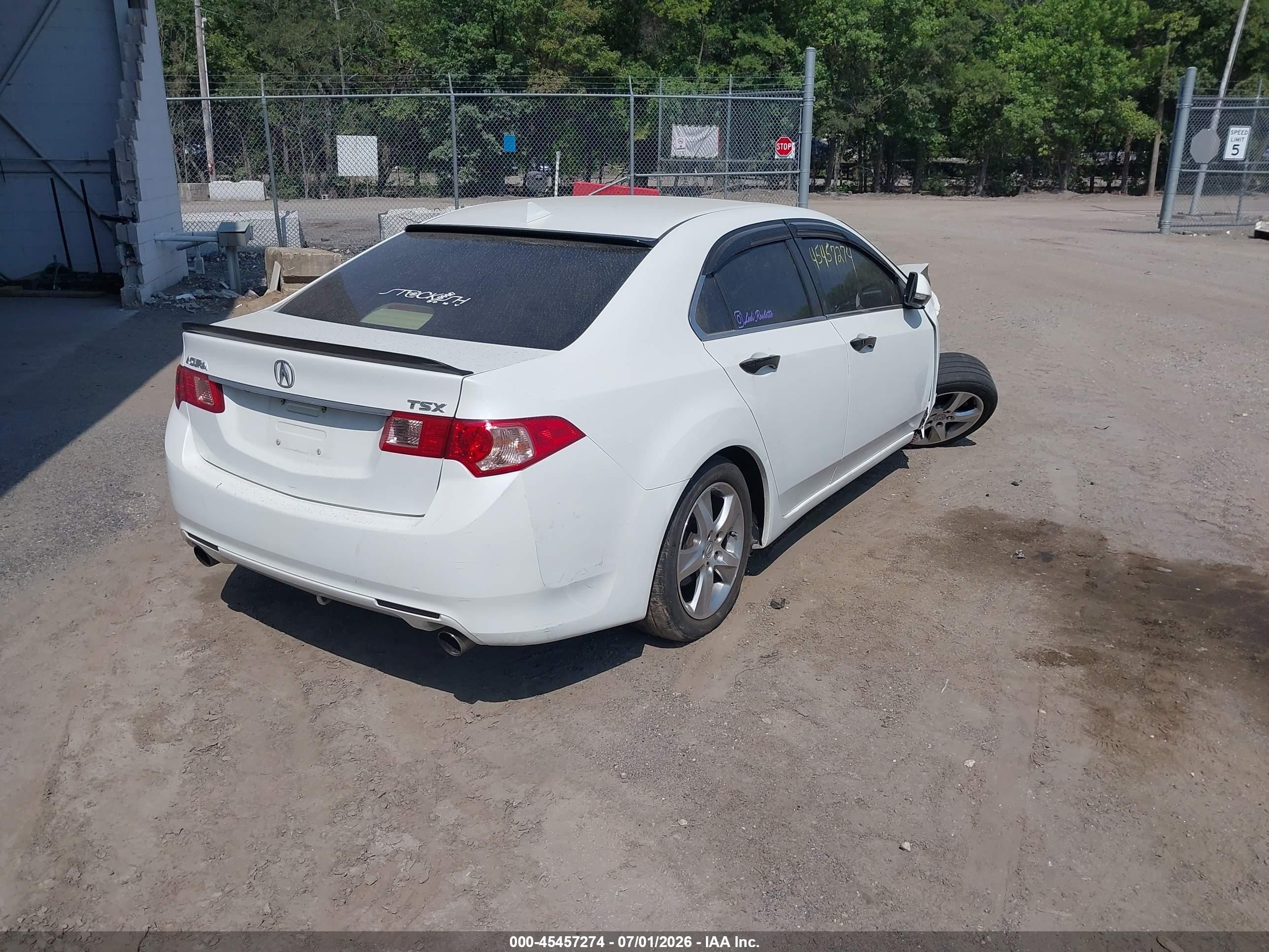 2014 Acura Tsx 2.4 White vin: JH4CU2F6XEC004053