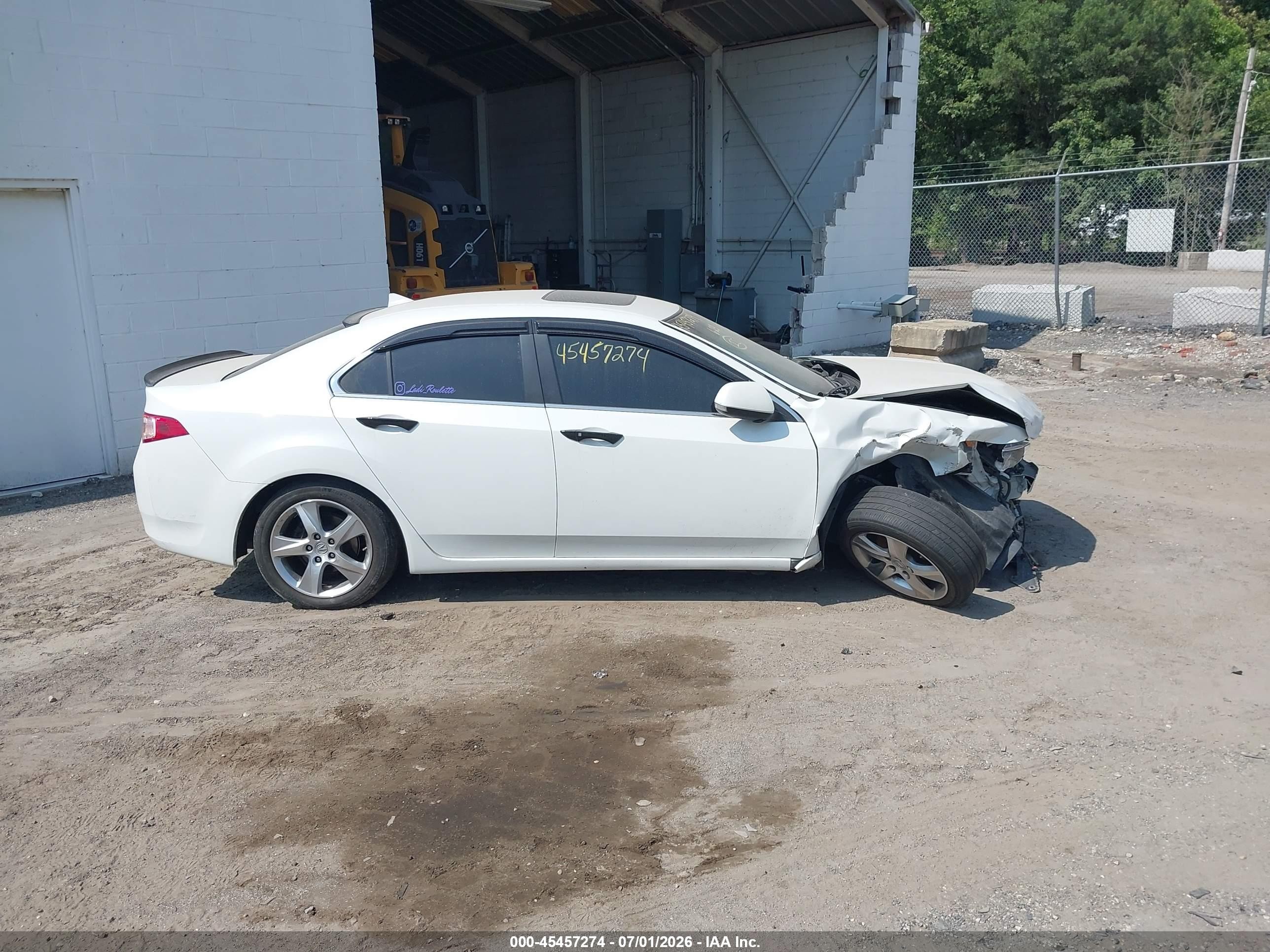 2014 Acura Tsx 2.4 White vin: JH4CU2F6XEC004053