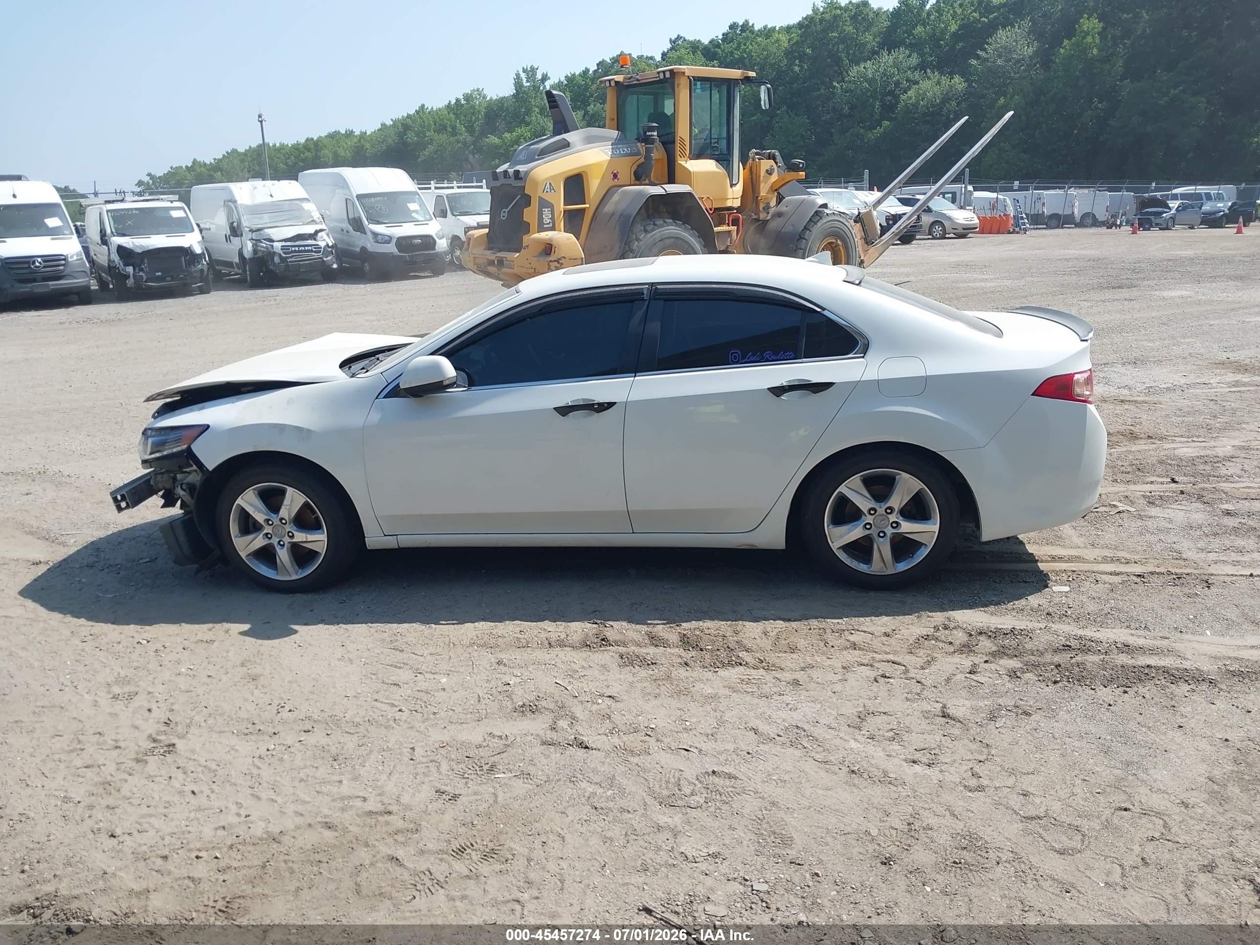 2014 Acura Tsx 2.4 White vin: JH4CU2F6XEC004053