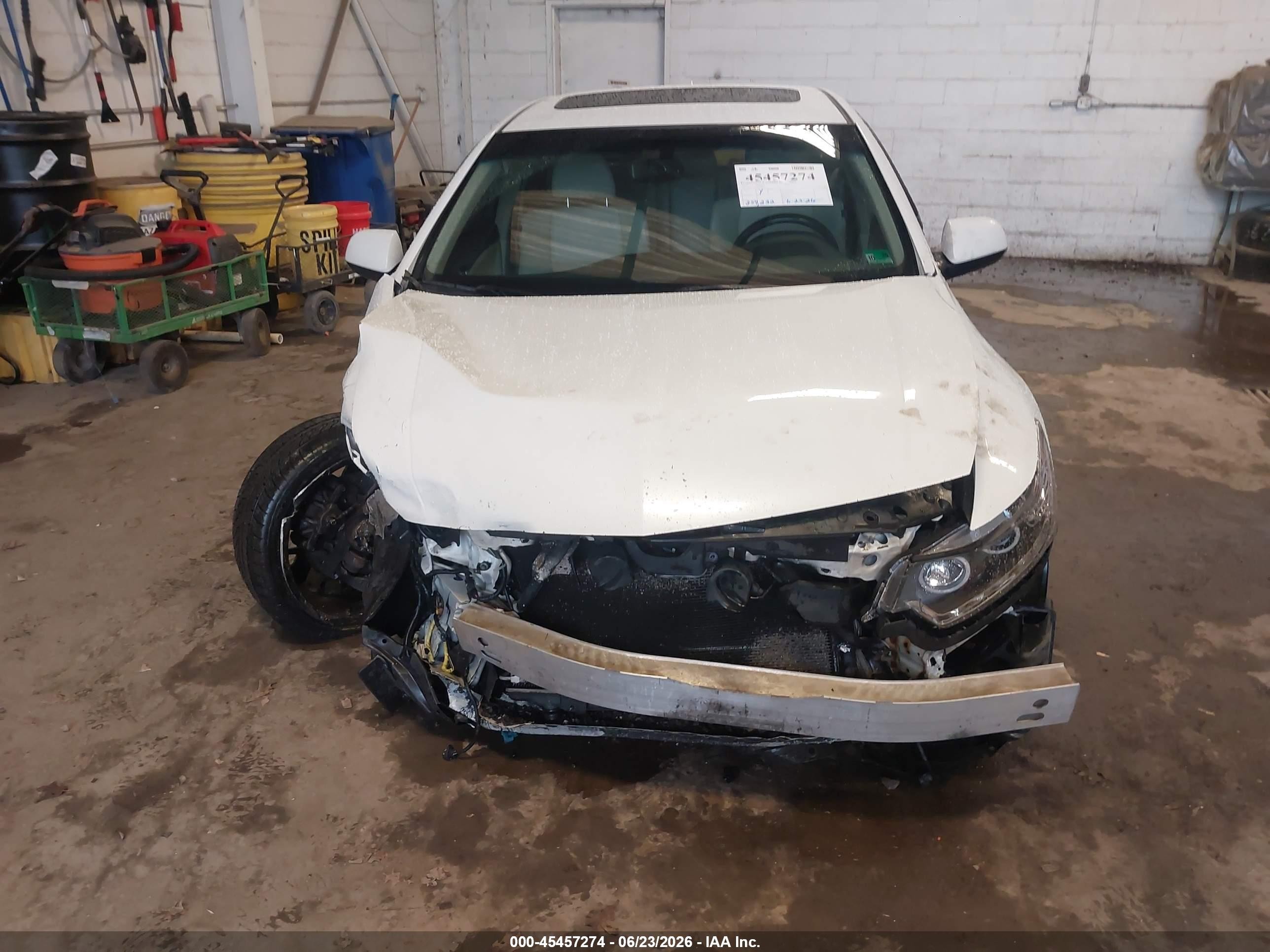 2014 Acura Tsx 2.4 White vin: JH4CU2F6XEC004053