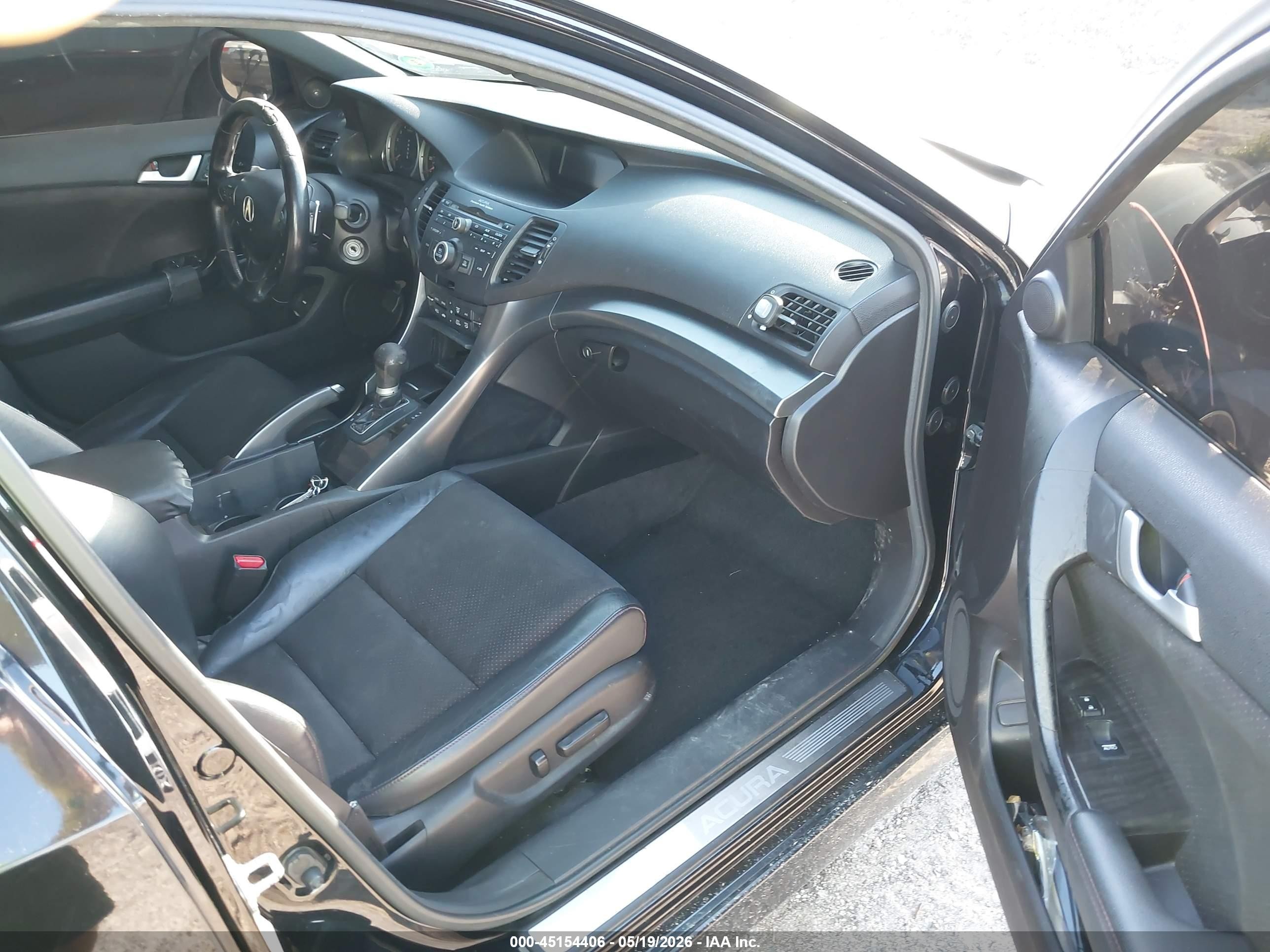 2012 Acura Tsx 2.4 Black vin: JH4CU2F80CC023337