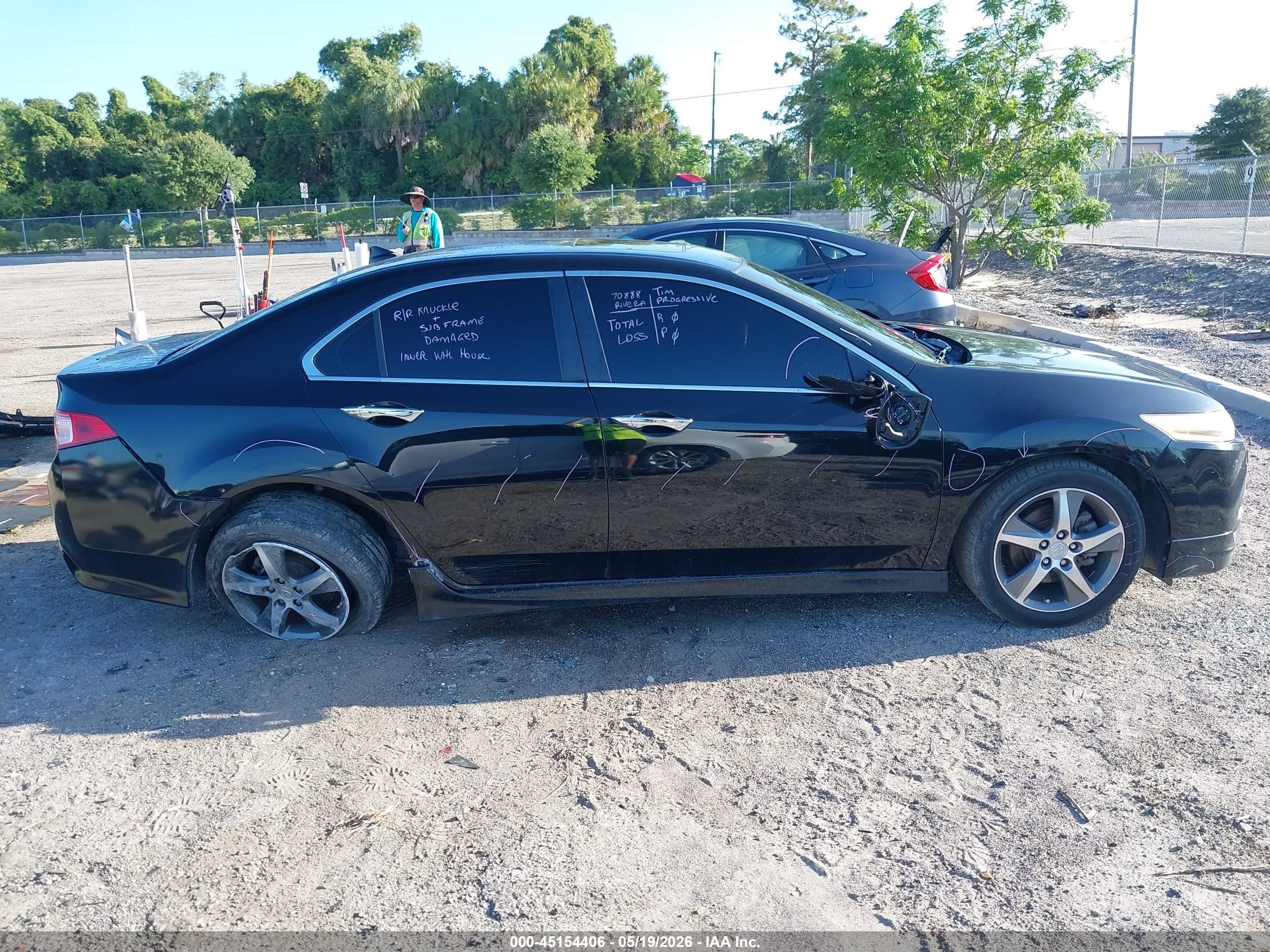 2012 Acura Tsx 2.4 Black vin: JH4CU2F80CC023337