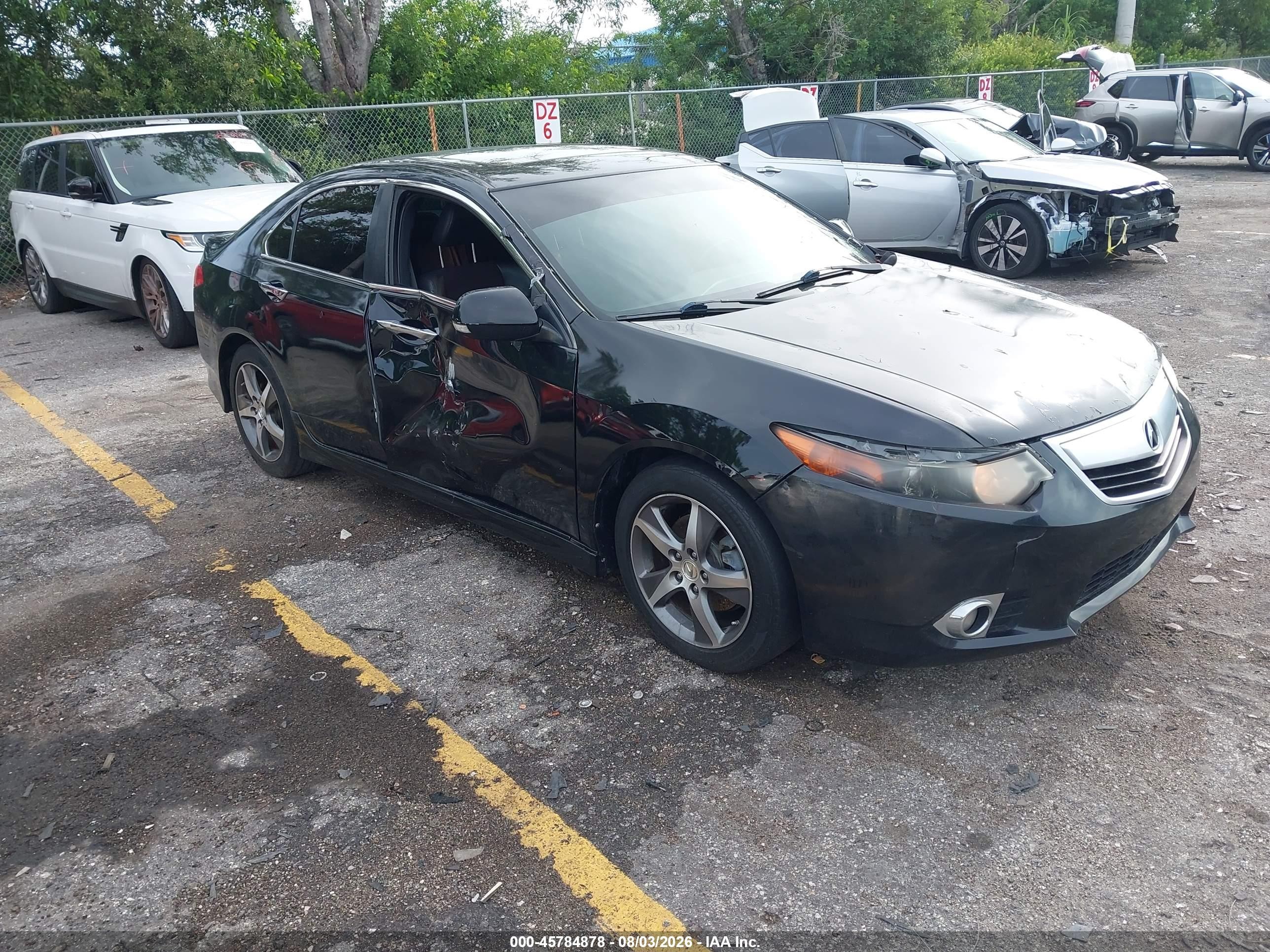 2013 Acura Tsx 2.4 Black vin: JH4CU2F80DC006538