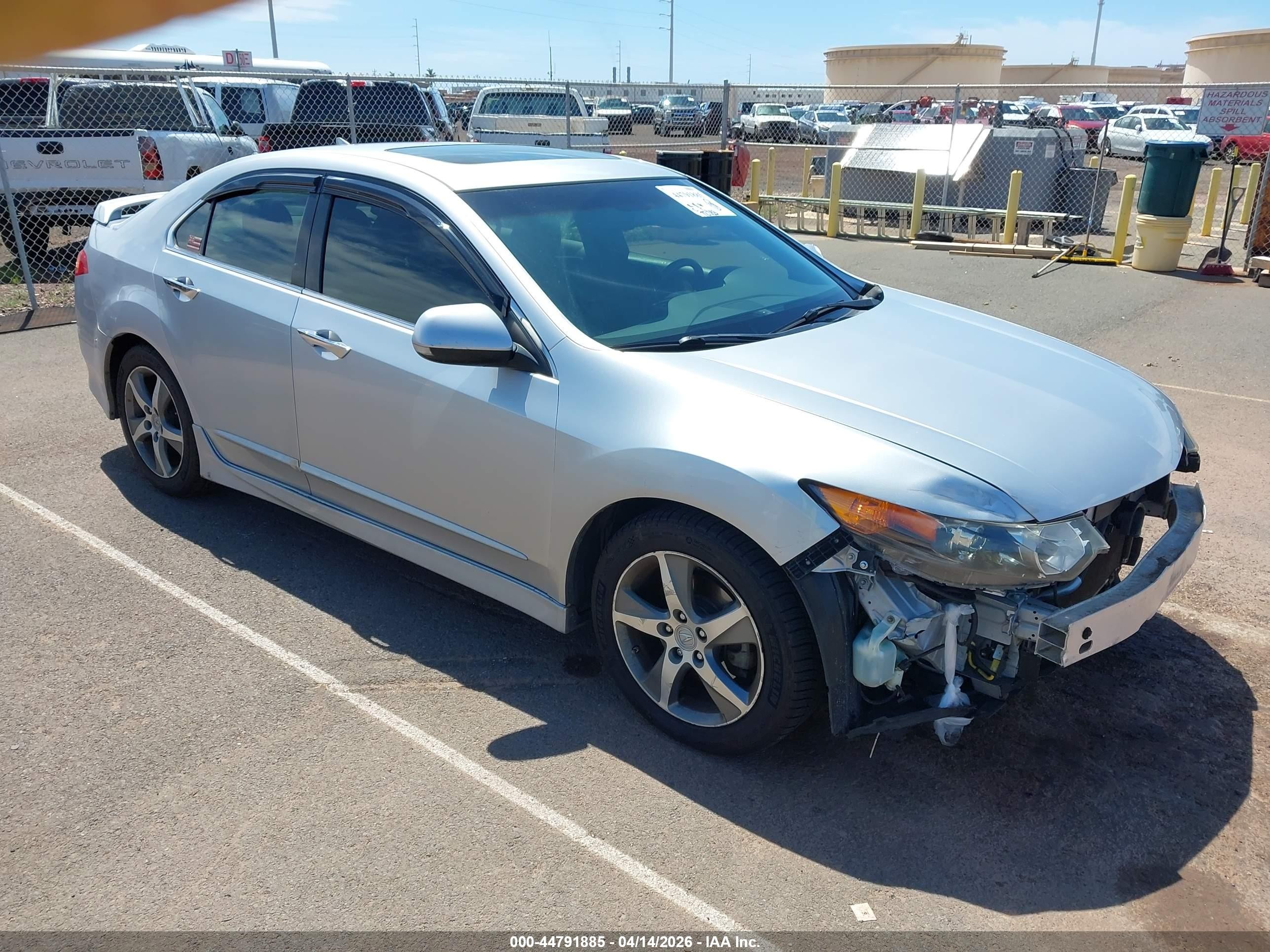 2013 Acura Tsx 2.4 Silver vin: JH4CU2F80DC008466
