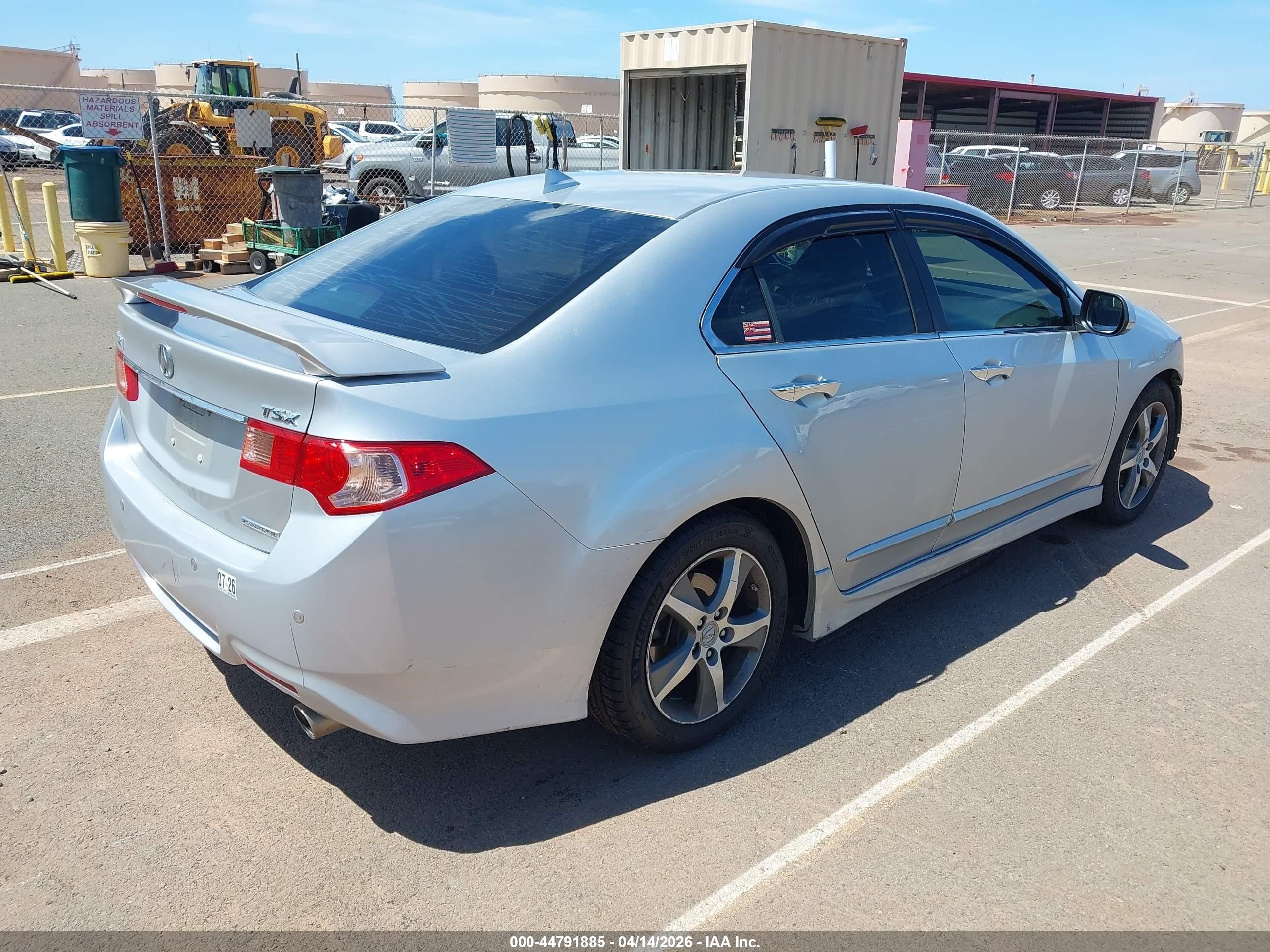 2013 Acura Tsx 2.4 Silver vin: JH4CU2F80DC008466