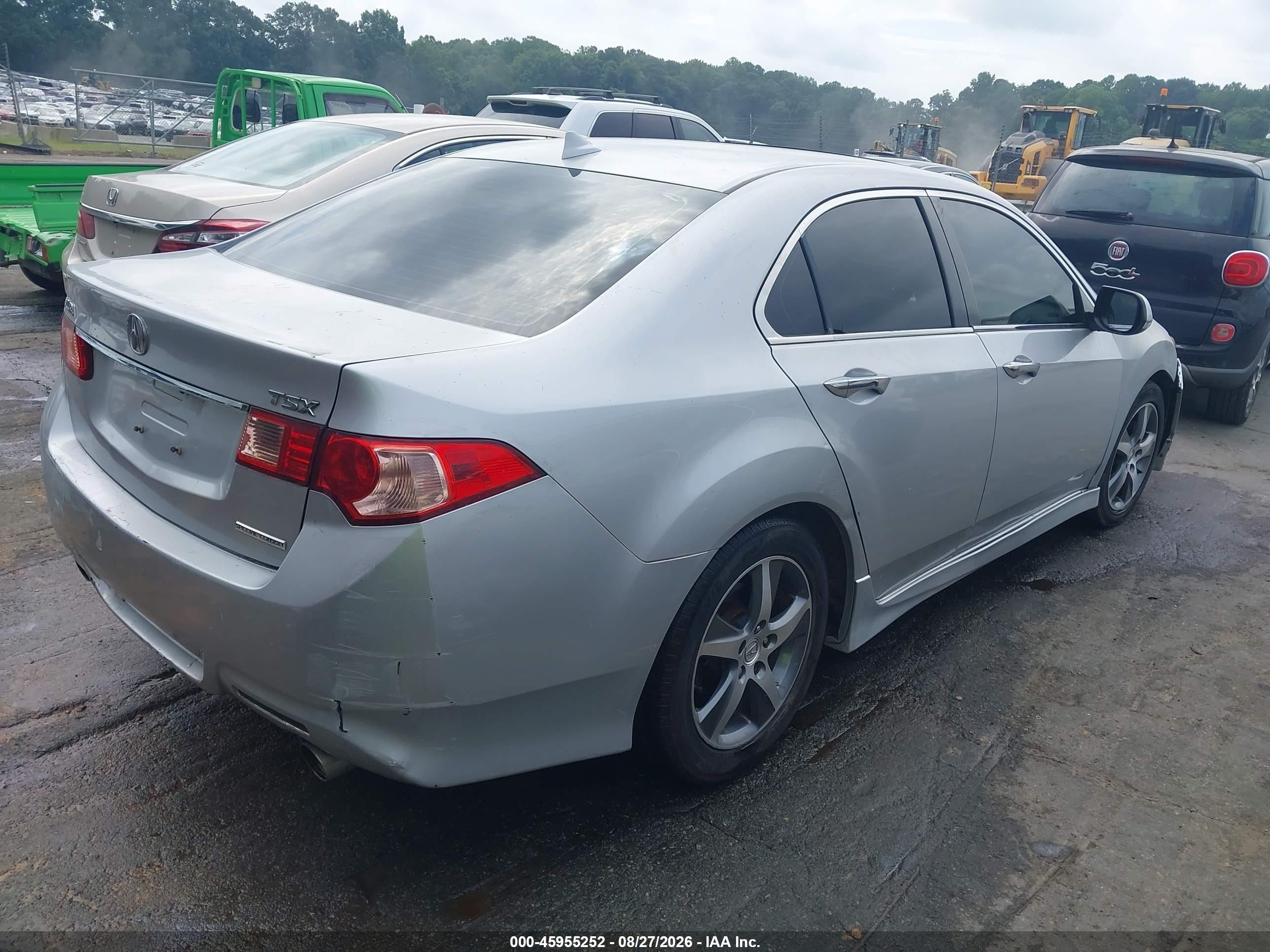 2012 Acura Tsx 2.4 Silver vin: JH4CU2F81CC013805