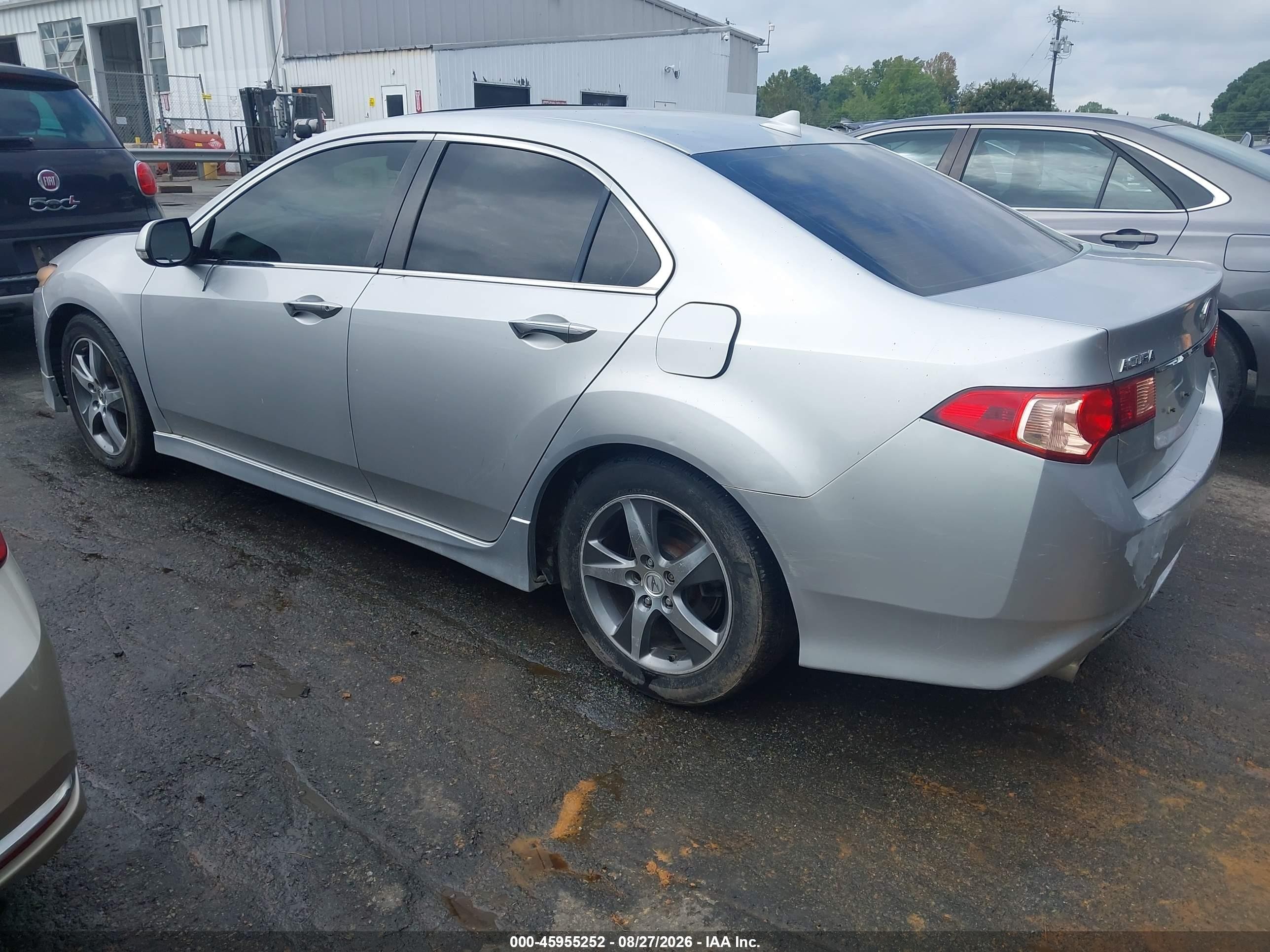 2012 Acura Tsx 2.4 Silver vin: JH4CU2F81CC013805
