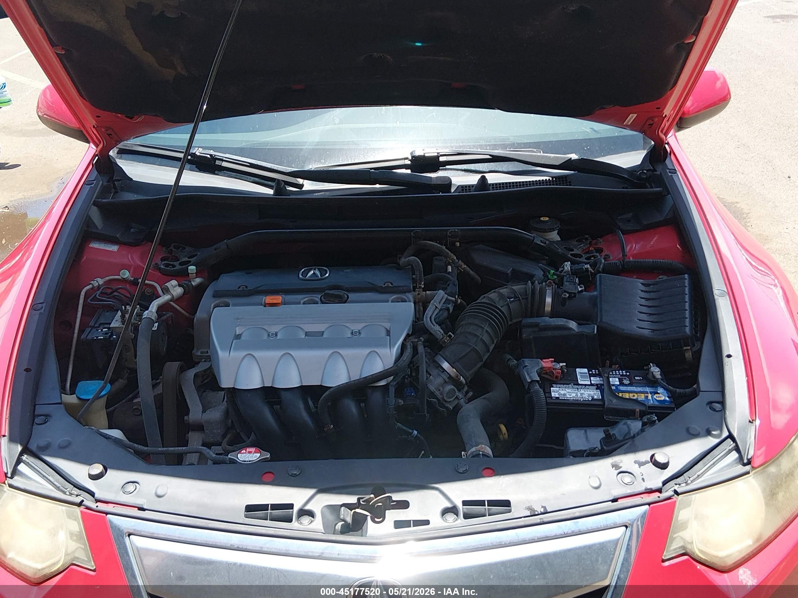 2012 Acura Tsx 2.4 Red vin: JH4CU2F82CC004367