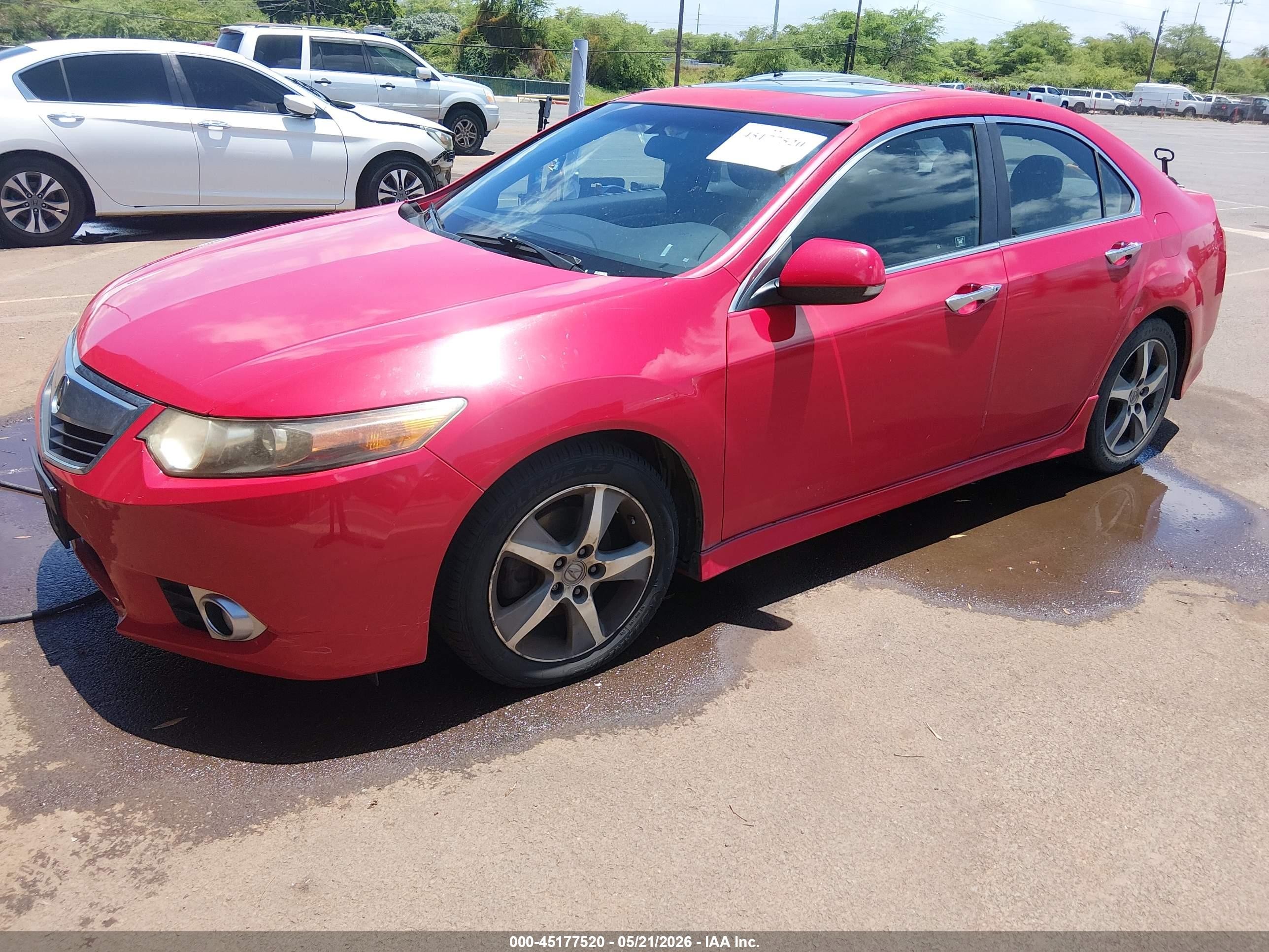 2012 Acura Tsx 2.4 Red vin: JH4CU2F82CC004367