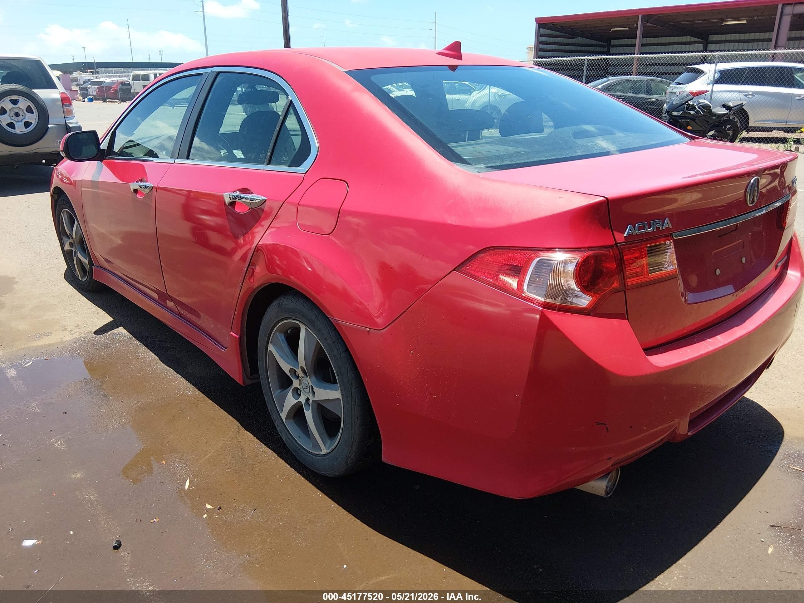2012 Acura Tsx 2.4 Red vin: JH4CU2F82CC004367