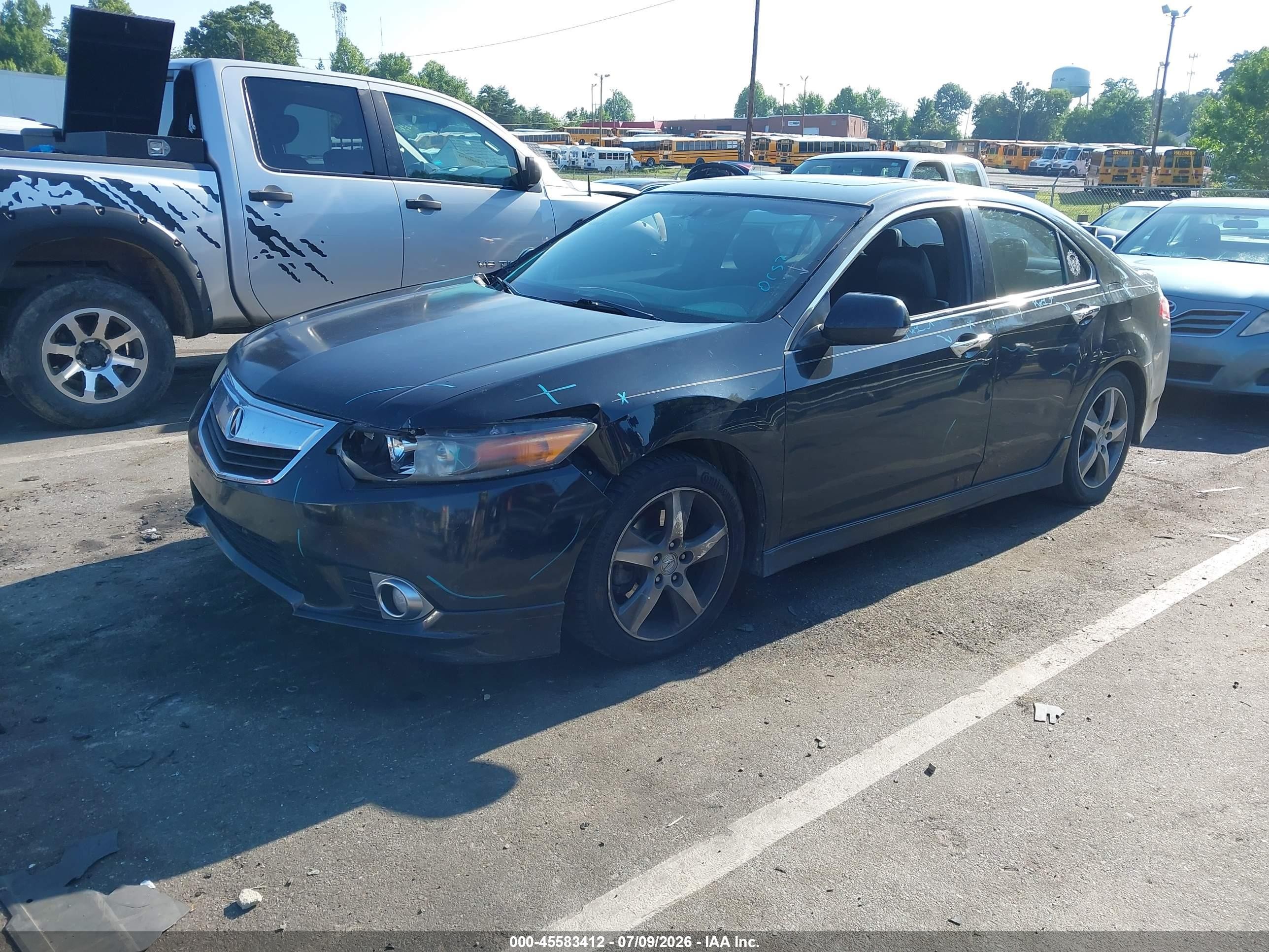 2012 Acura Tsx 2.4 Black vin: JH4CU2F83CC011022