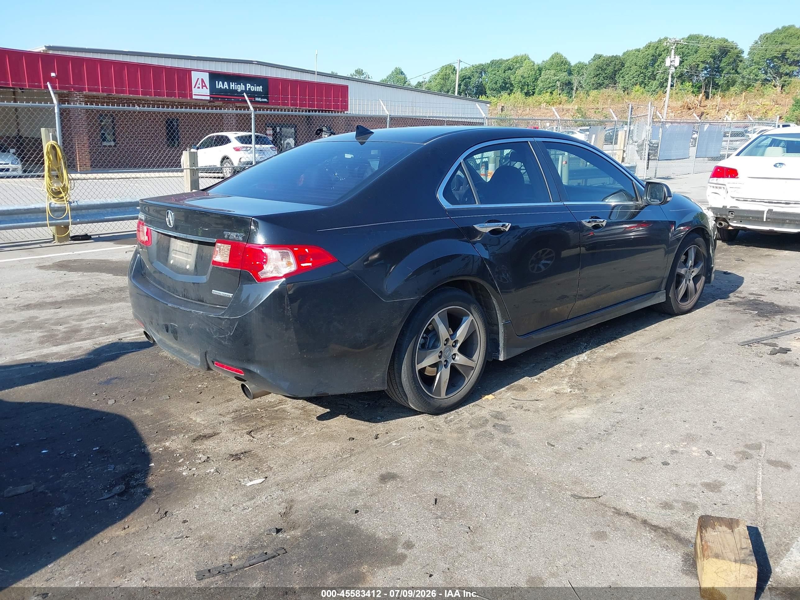 2012 Acura Tsx 2.4 Black vin: JH4CU2F83CC011022