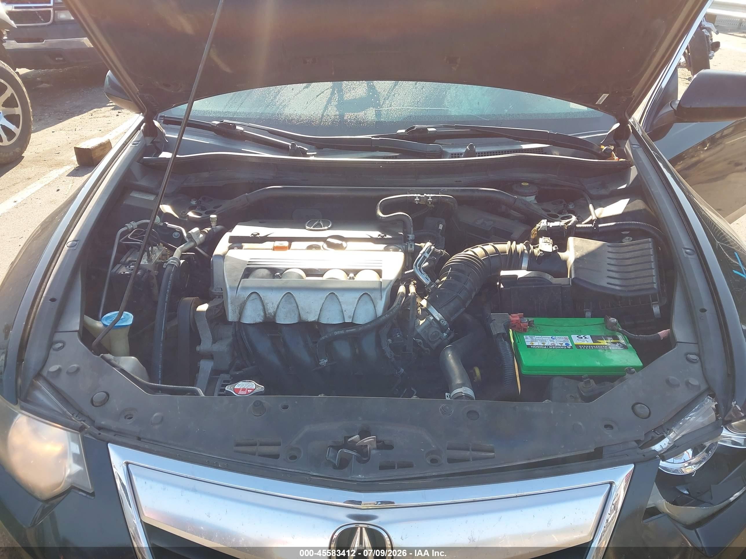 2012 Acura Tsx 2.4 Black vin: JH4CU2F83CC011022