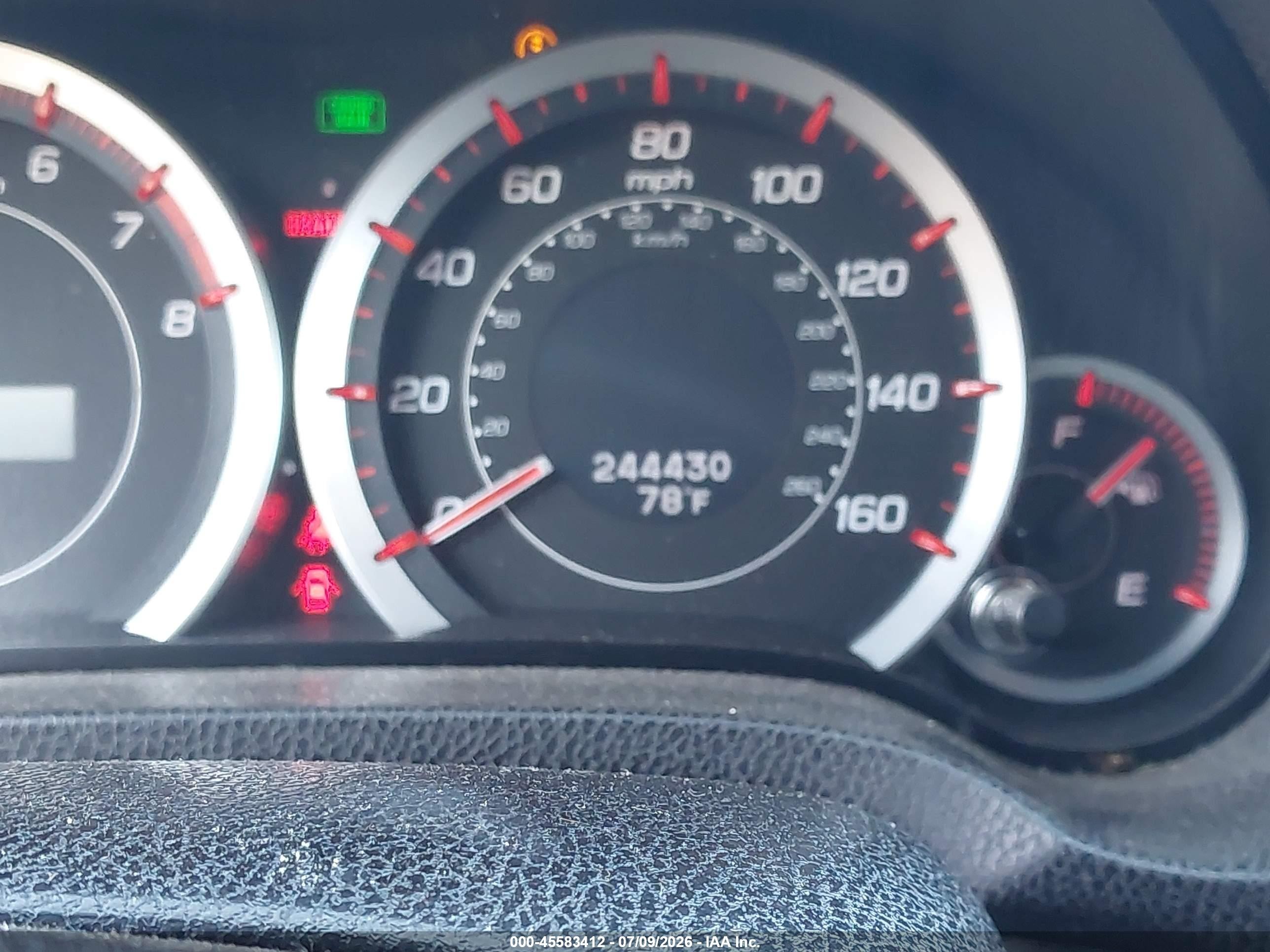 2012 Acura Tsx 2.4 Black vin: JH4CU2F83CC011022