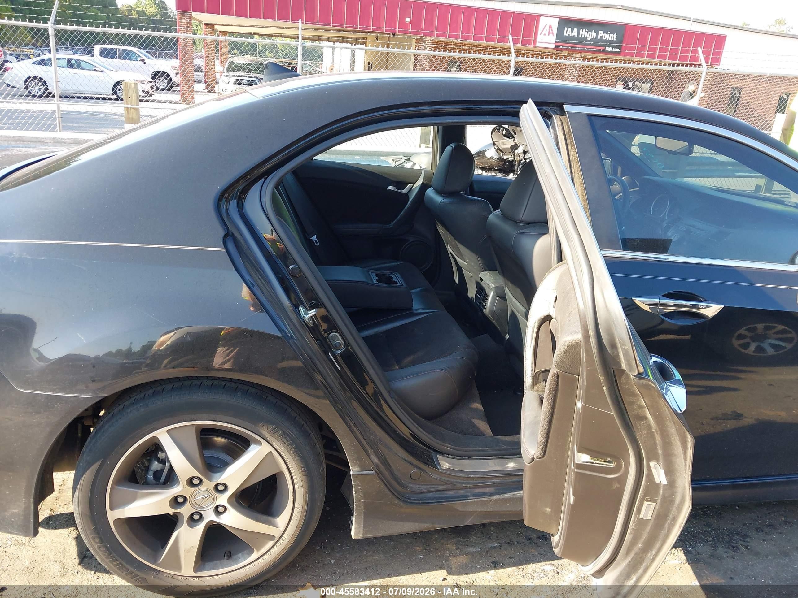 2012 Acura Tsx 2.4 Black vin: JH4CU2F83CC011022