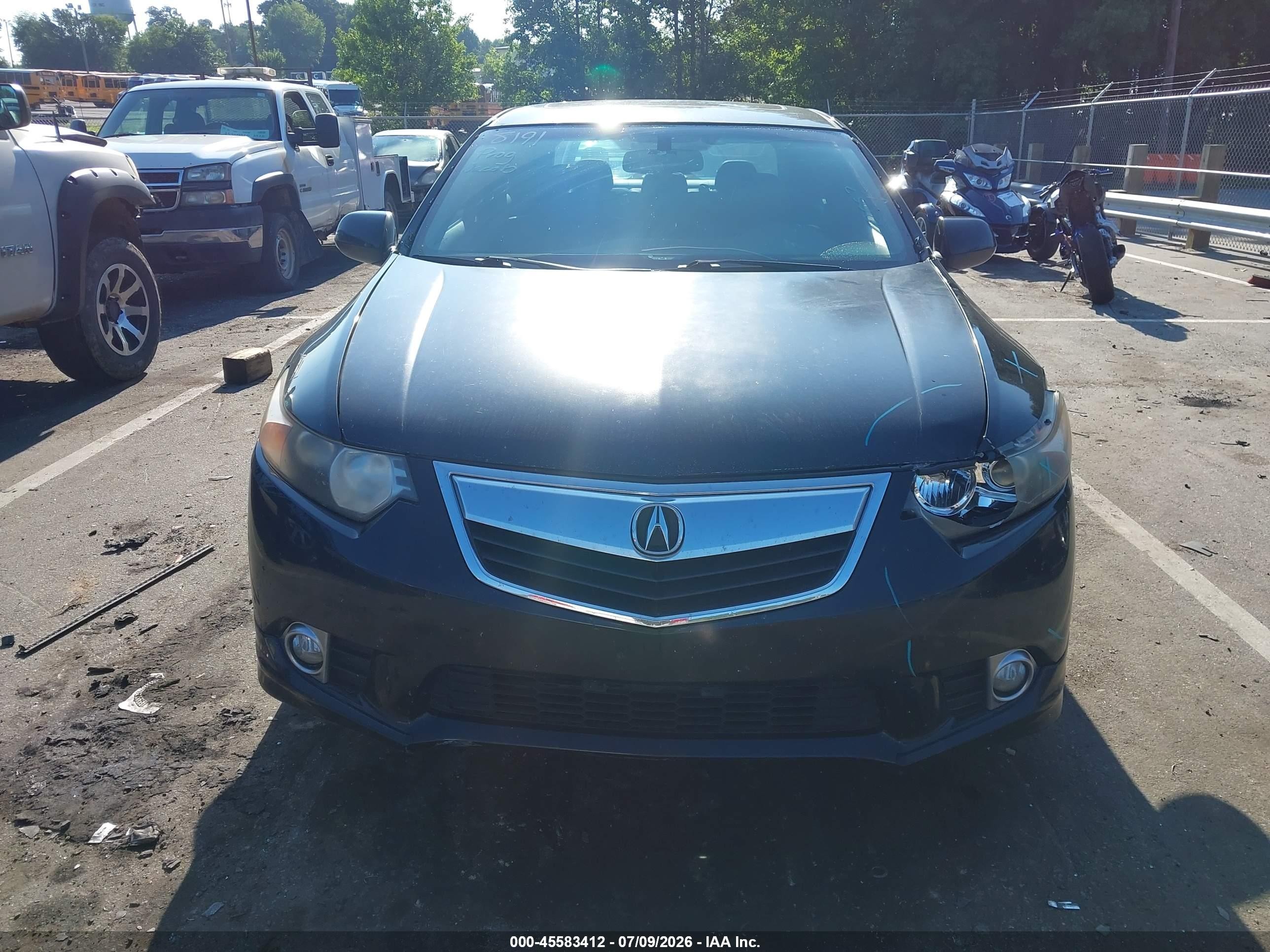 2012 Acura Tsx 2.4 Black vin: JH4CU2F83CC011022
