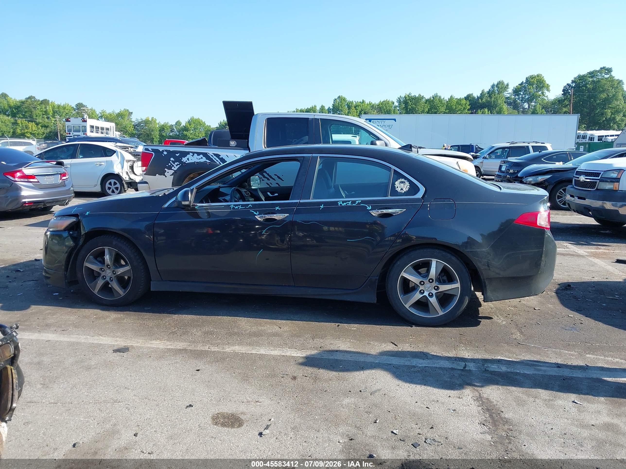 2012 Acura Tsx 2.4 Black vin: JH4CU2F83CC011022