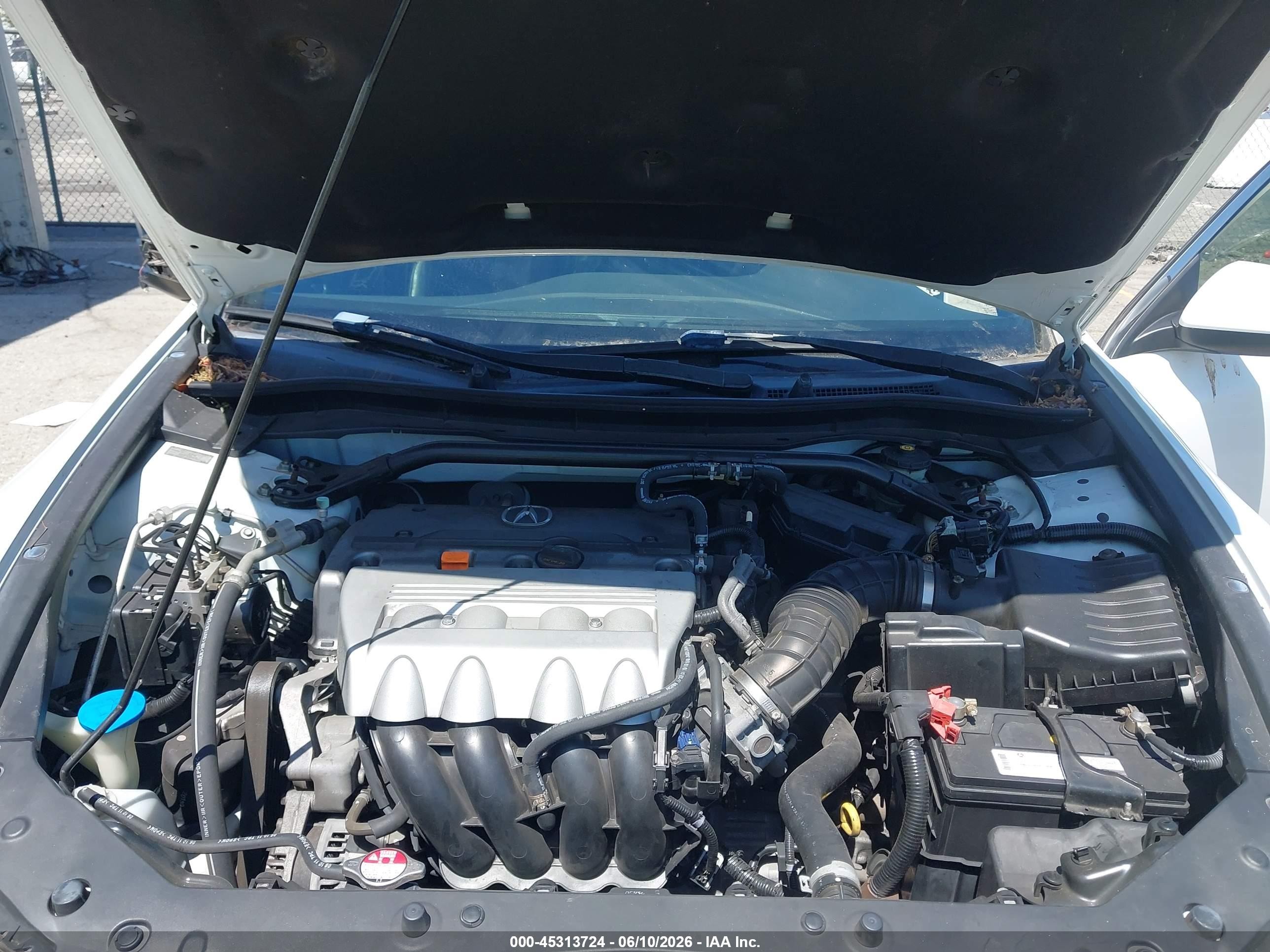 2012 Acura Tsx 2.4 White vin: JH4CU2F83CC017225