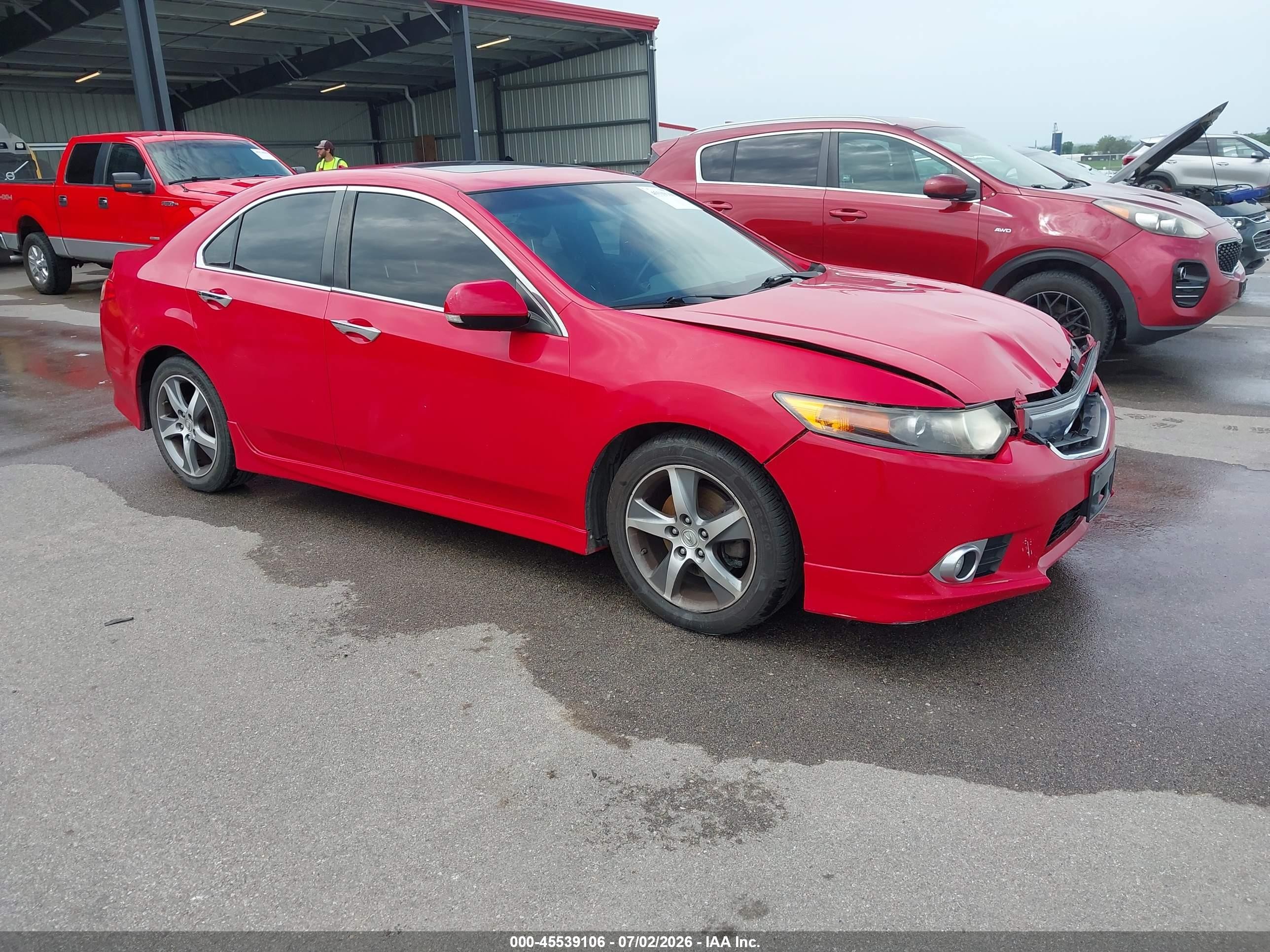 2013 Acura Tsx 2.4 Red vin: JH4CU2F83DC010213