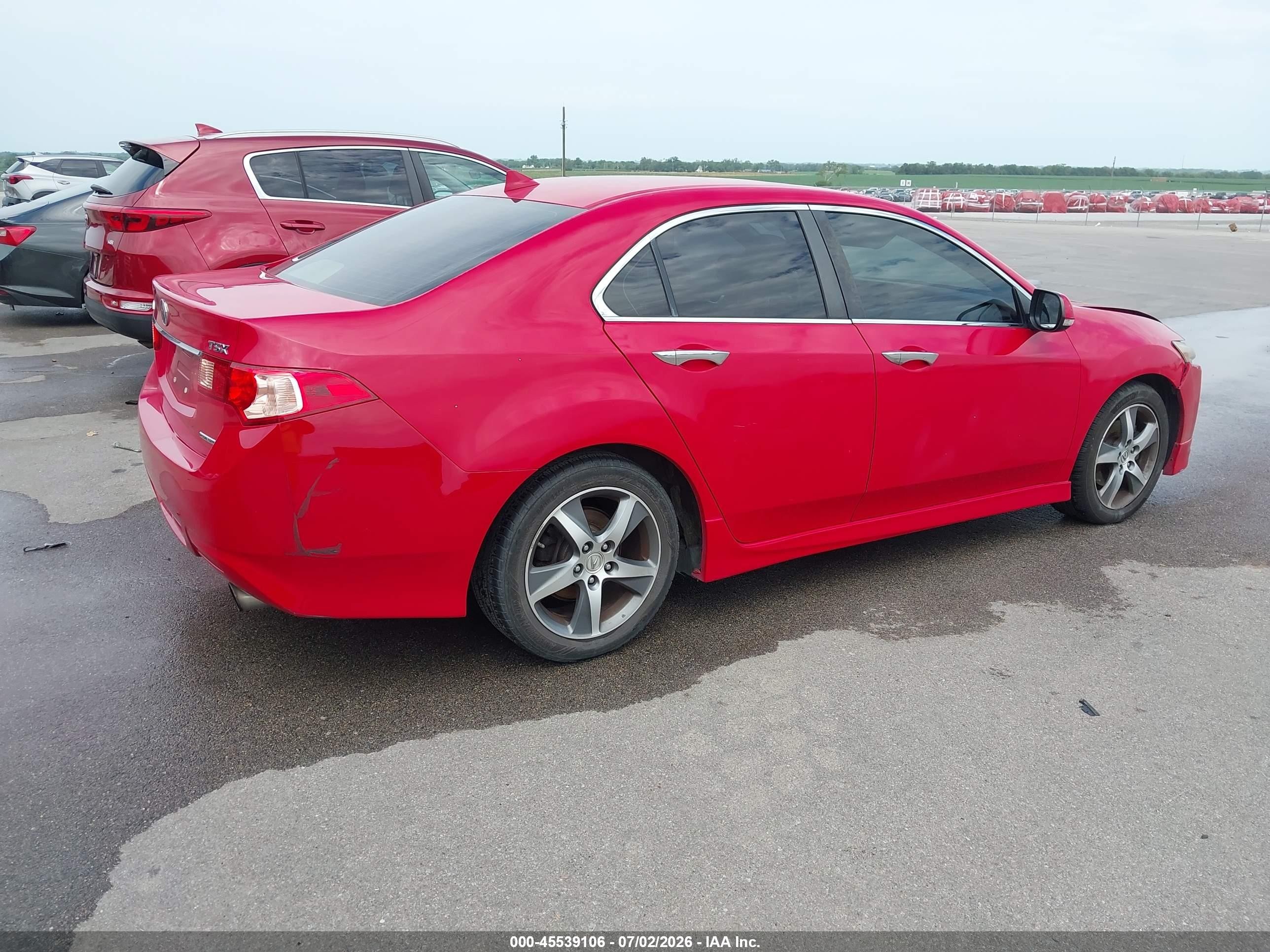 2013 Acura Tsx 2.4 Red vin: JH4CU2F83DC010213
