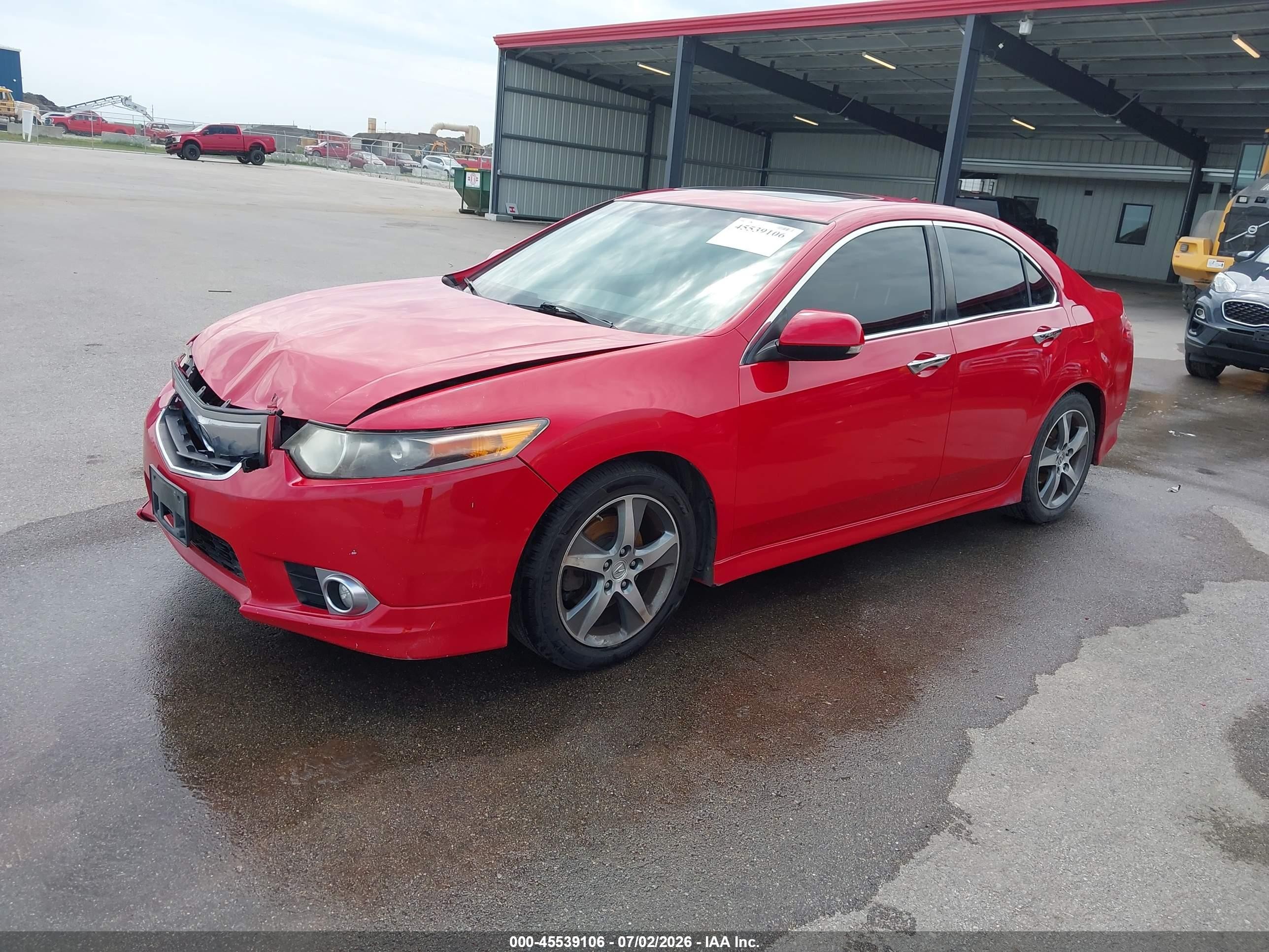 2013 Acura Tsx 2.4 Red vin: JH4CU2F83DC010213