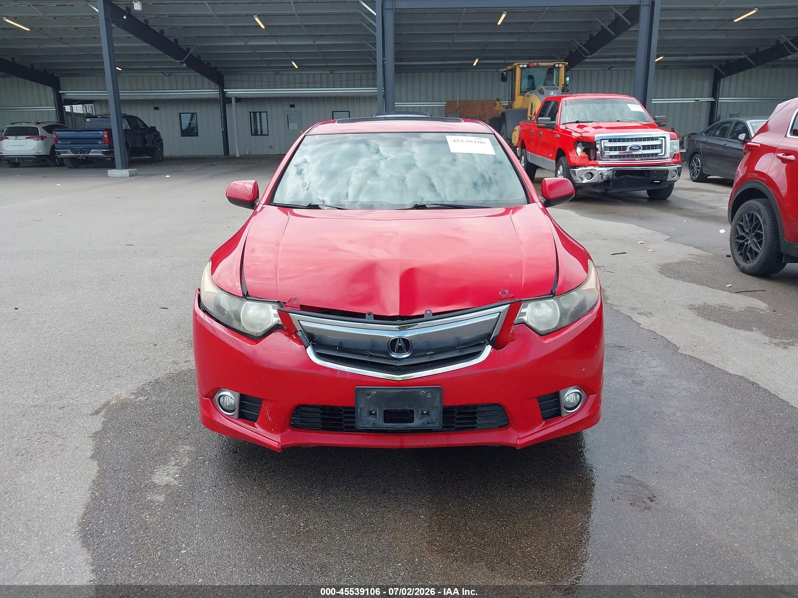 2013 Acura Tsx 2.4 Red vin: JH4CU2F83DC010213