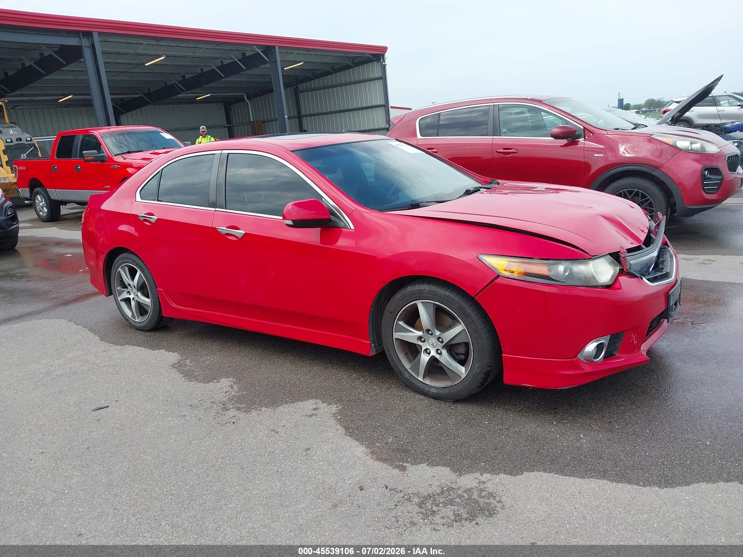 2013 Acura Tsx 2.4 Red vin: JH4CU2F83DC010213