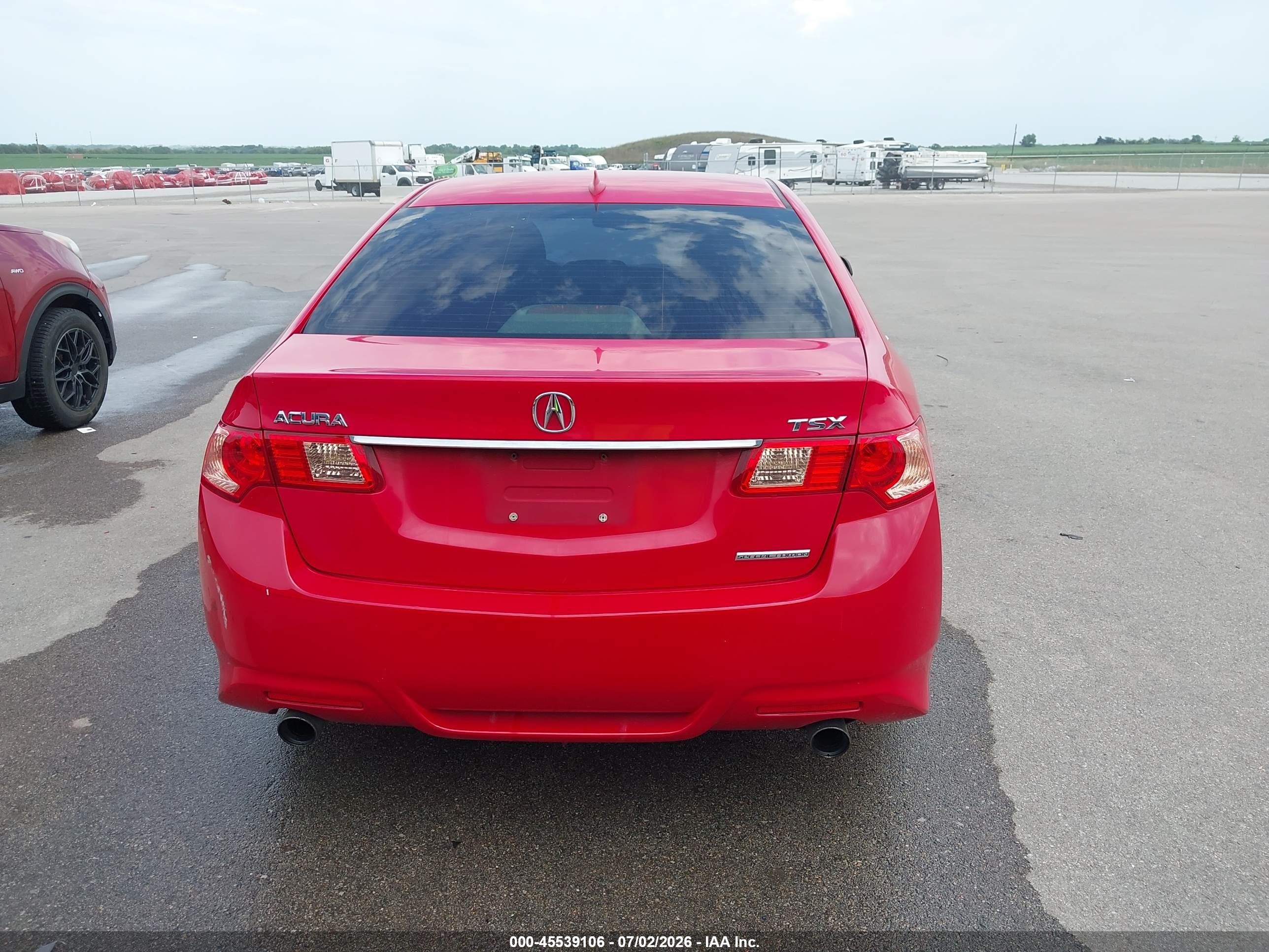 2013 Acura Tsx 2.4 Red vin: JH4CU2F83DC010213