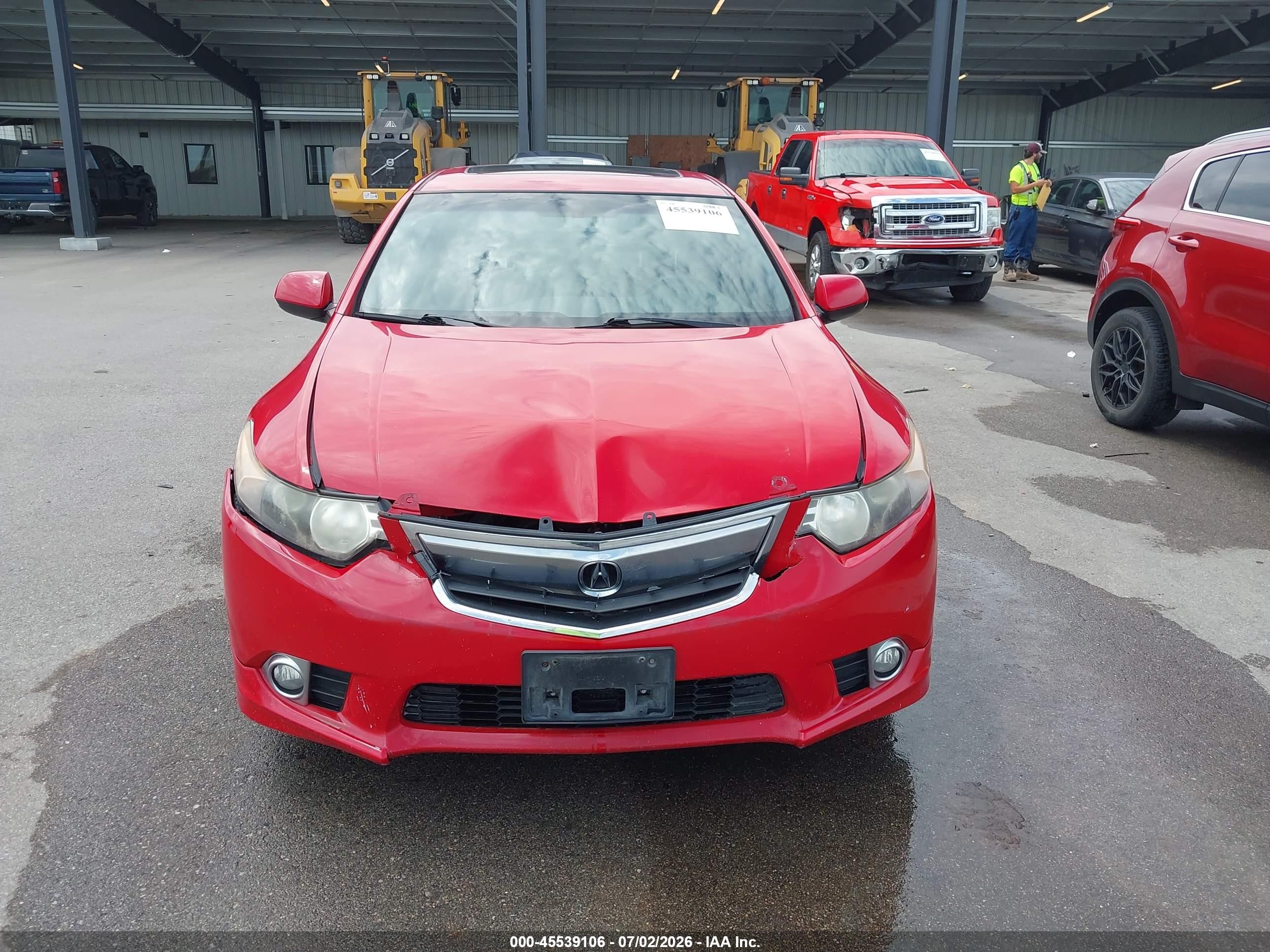 2013 Acura Tsx 2.4 Red vin: JH4CU2F83DC010213