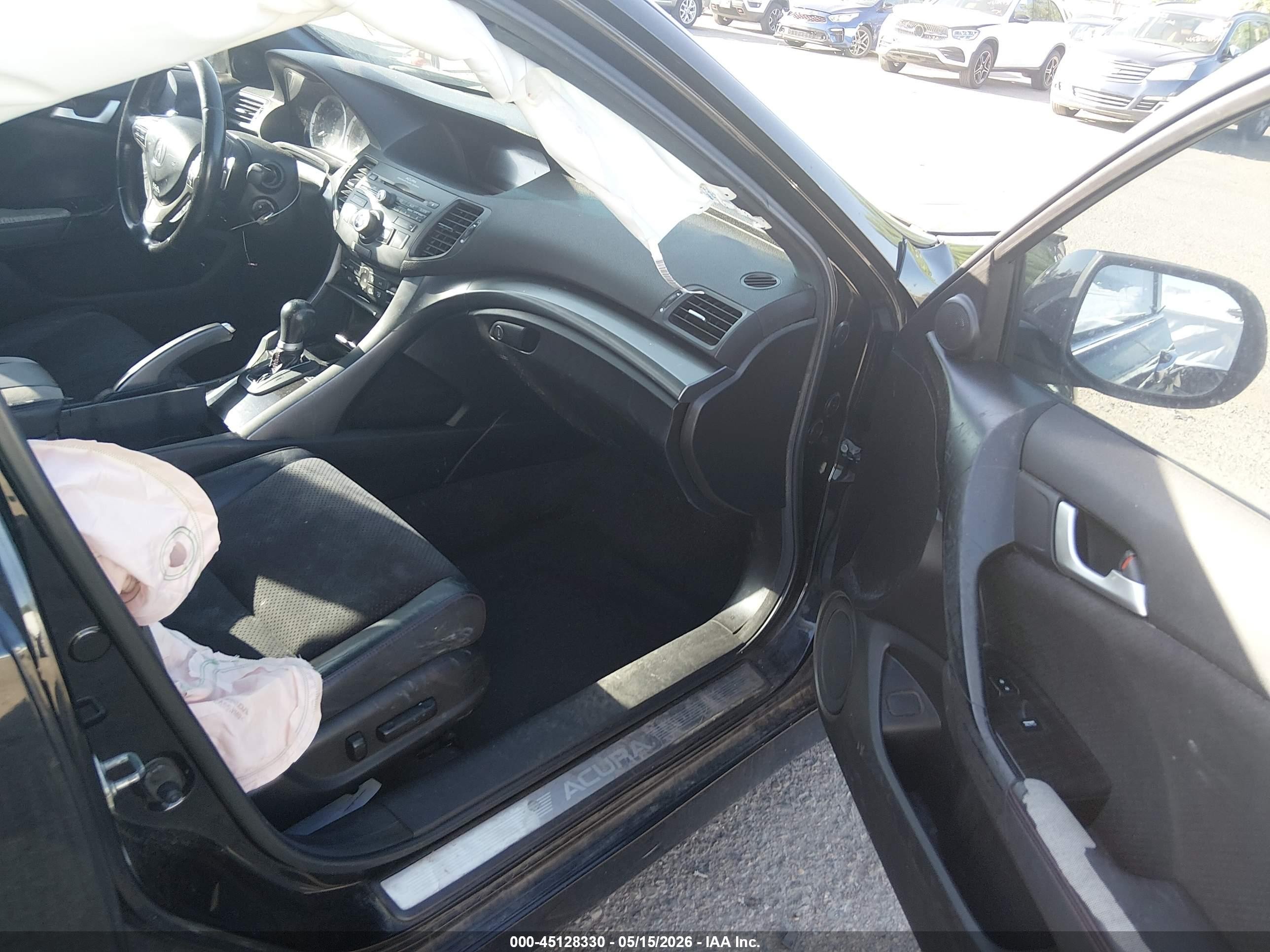 2012 Acura Tsx 2.4 Black vin: JH4CU2F84CC003706