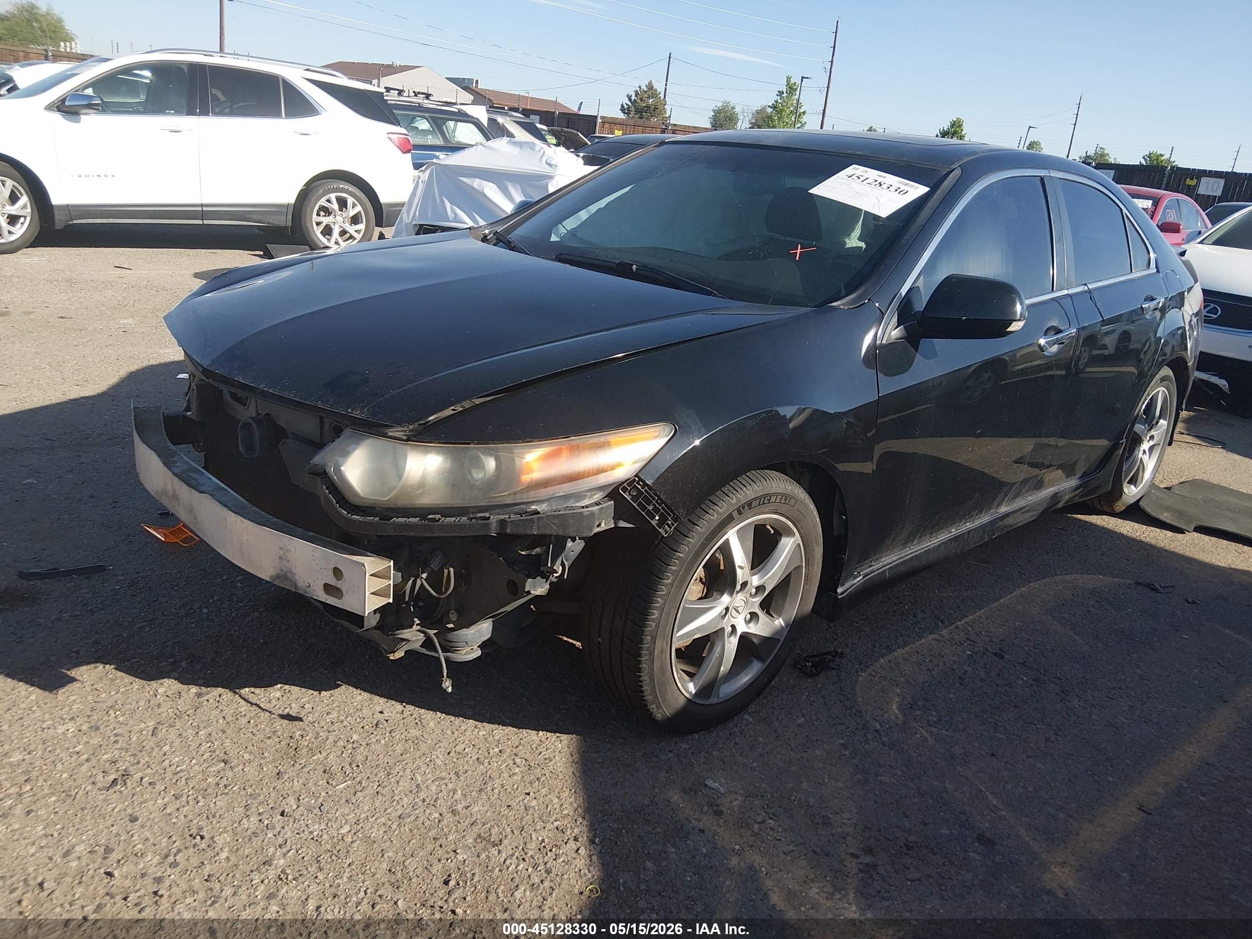 2012 Acura Tsx 2.4 Black vin: JH4CU2F84CC003706