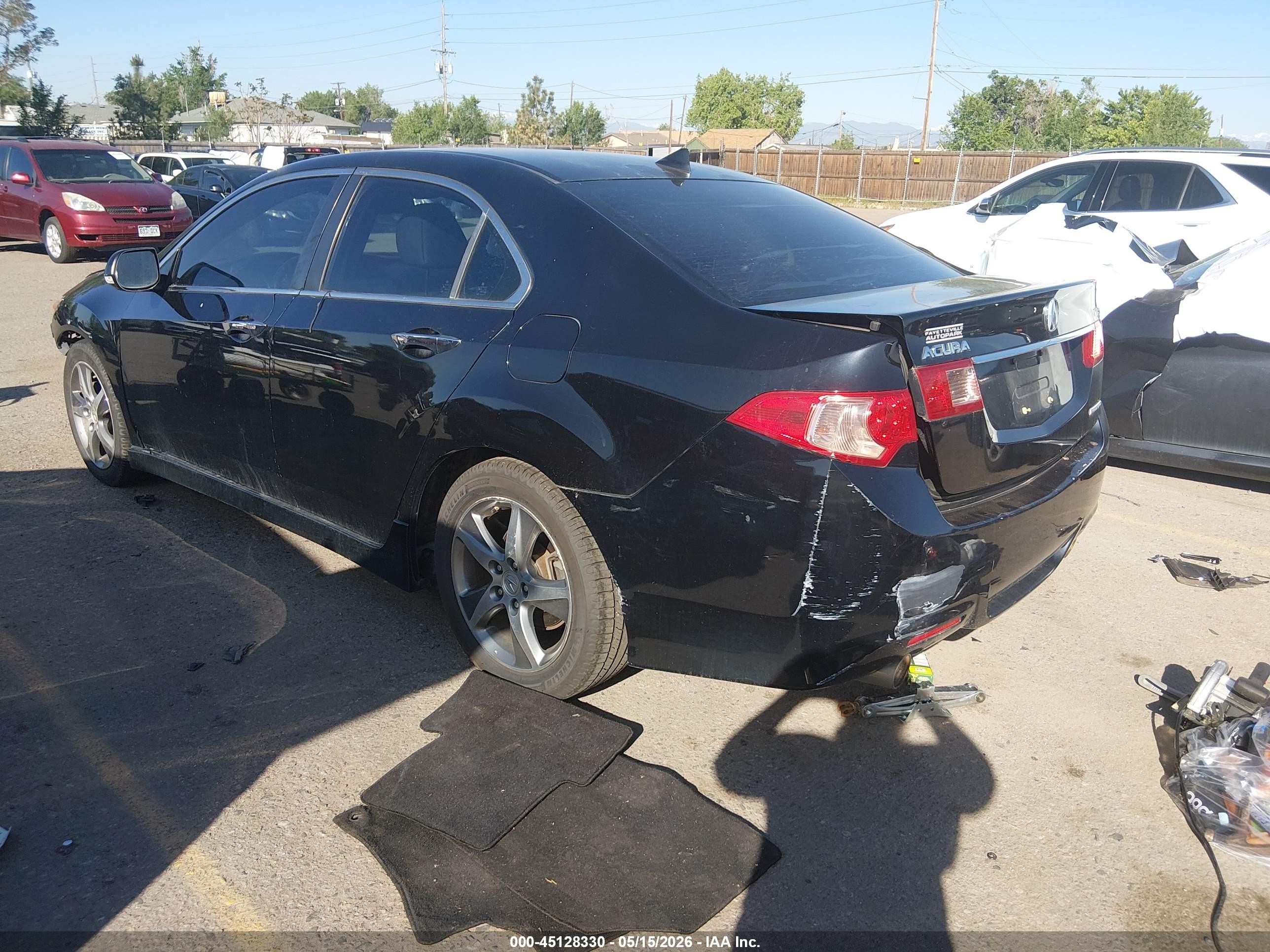 2012 Acura Tsx 2.4 Black vin: JH4CU2F84CC003706