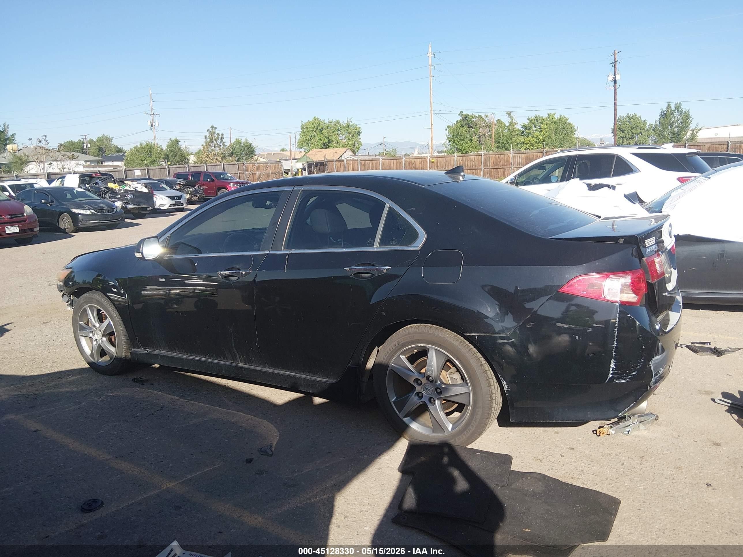 2012 Acura Tsx 2.4 Black vin: JH4CU2F84CC003706
