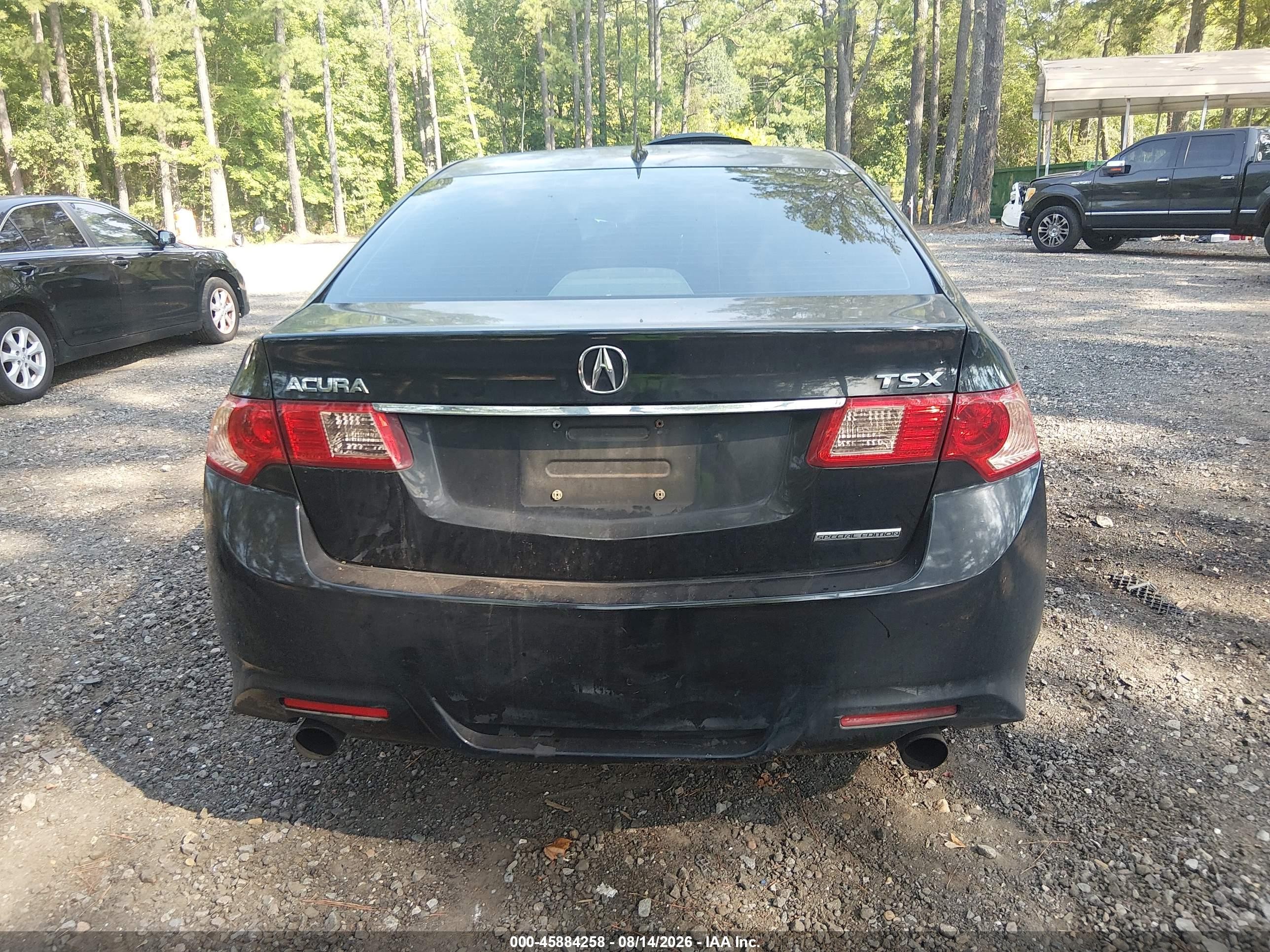 2012 Acura Tsx Se Black vin: JH4CU2F84CC012583