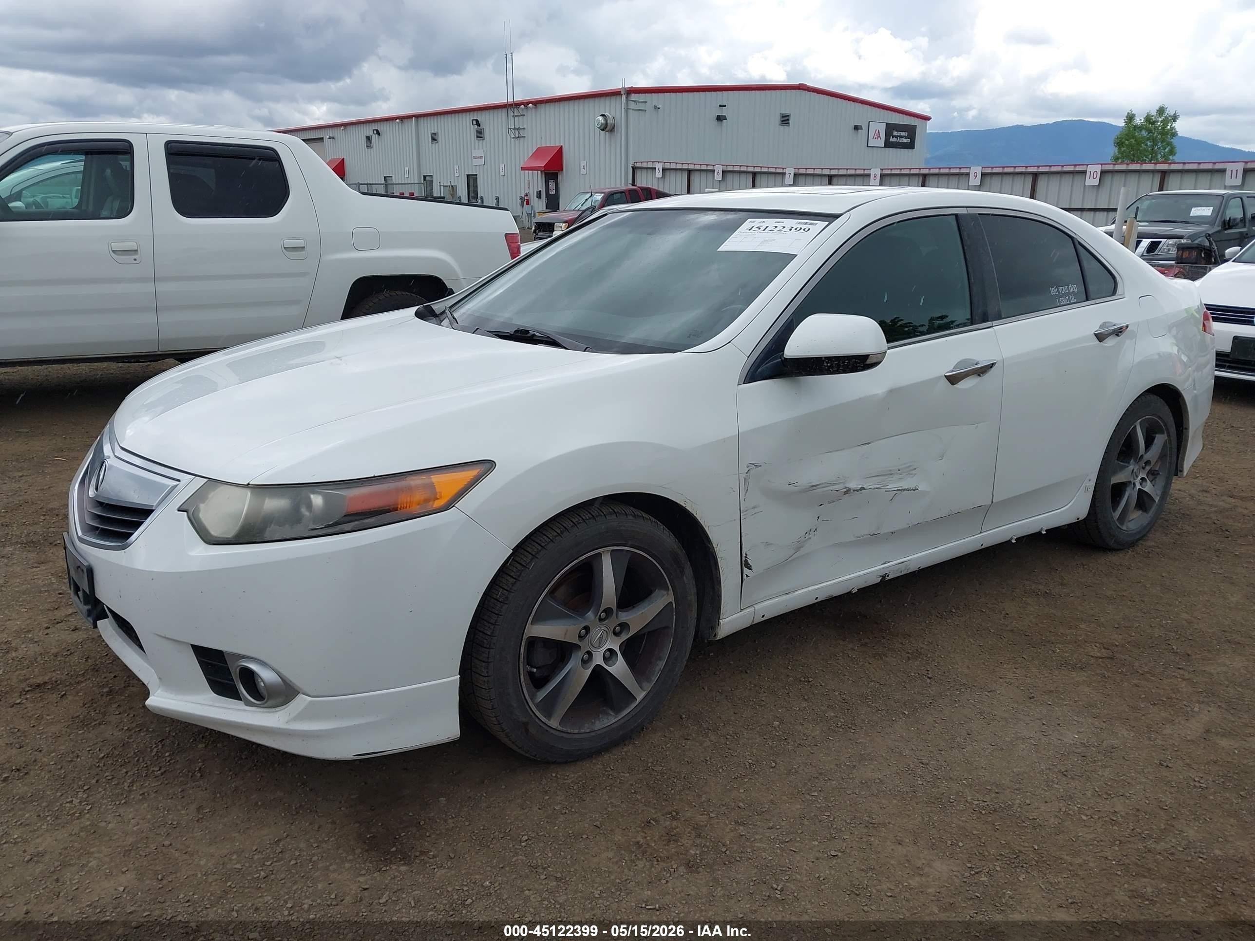 2013 Acura Tsx 2.4 White vin: JH4CU2F84DC003187