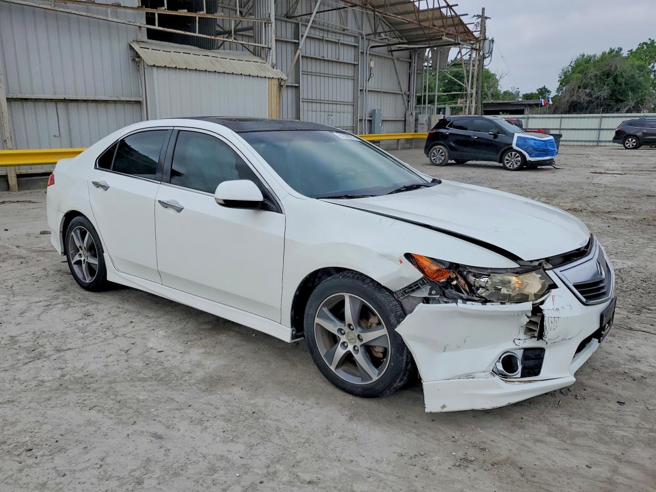2013 Acura Tsx Se White vin: JH4CU2F84DC008566