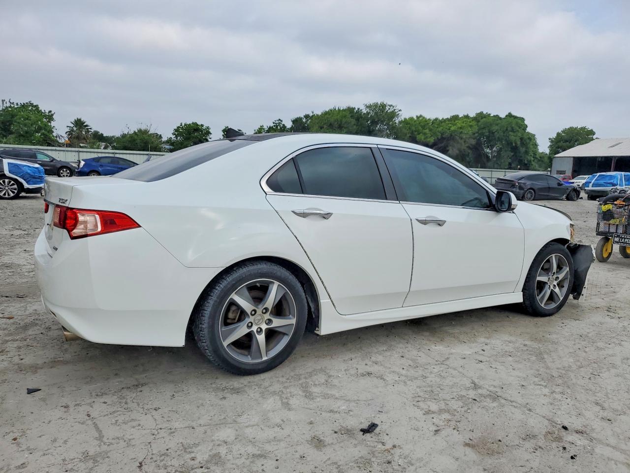 2013 Acura Tsx Se White vin: JH4CU2F84DC008566