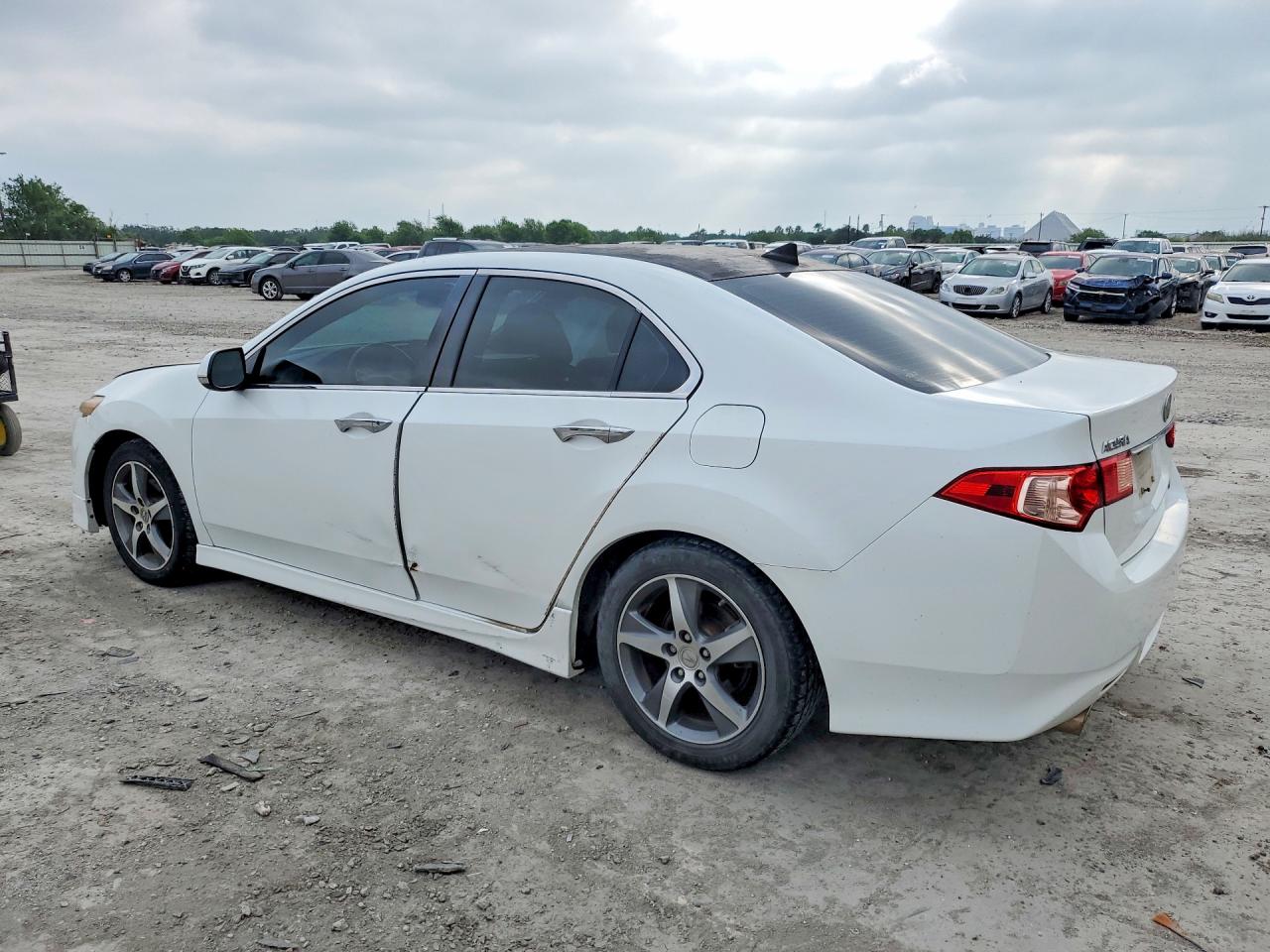 2013 Acura Tsx Se White vin: JH4CU2F84DC008566