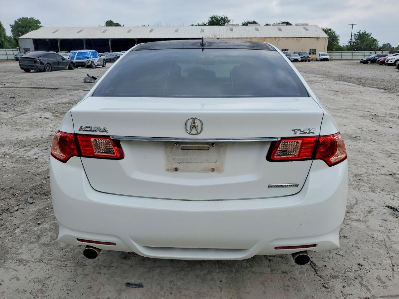 2013 Acura Tsx Se White vin: JH4CU2F84DC008566