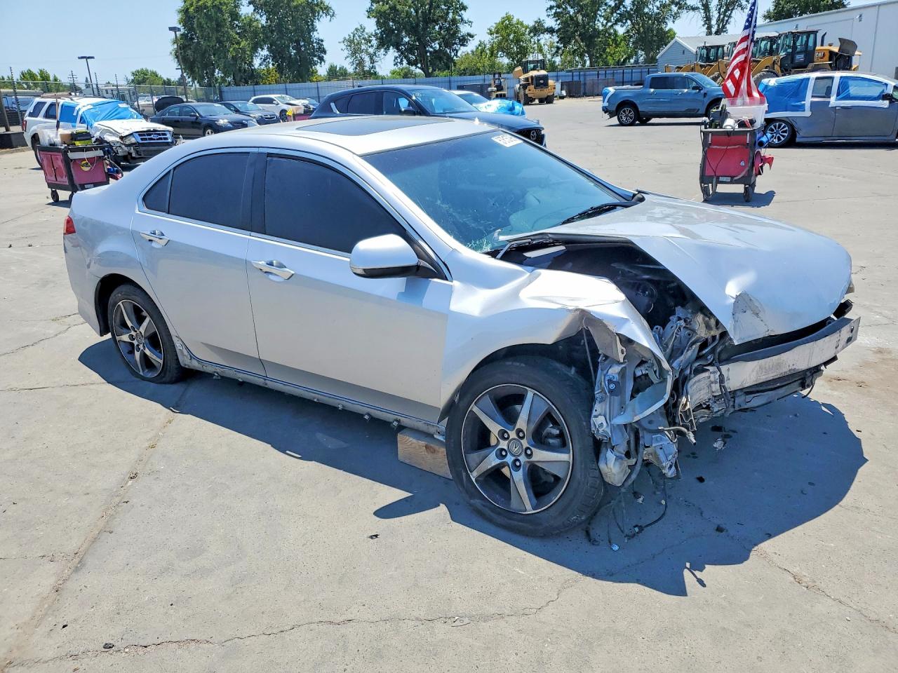2013 Acura Tsx Se Silver vin: JH4CU2F84DC011662